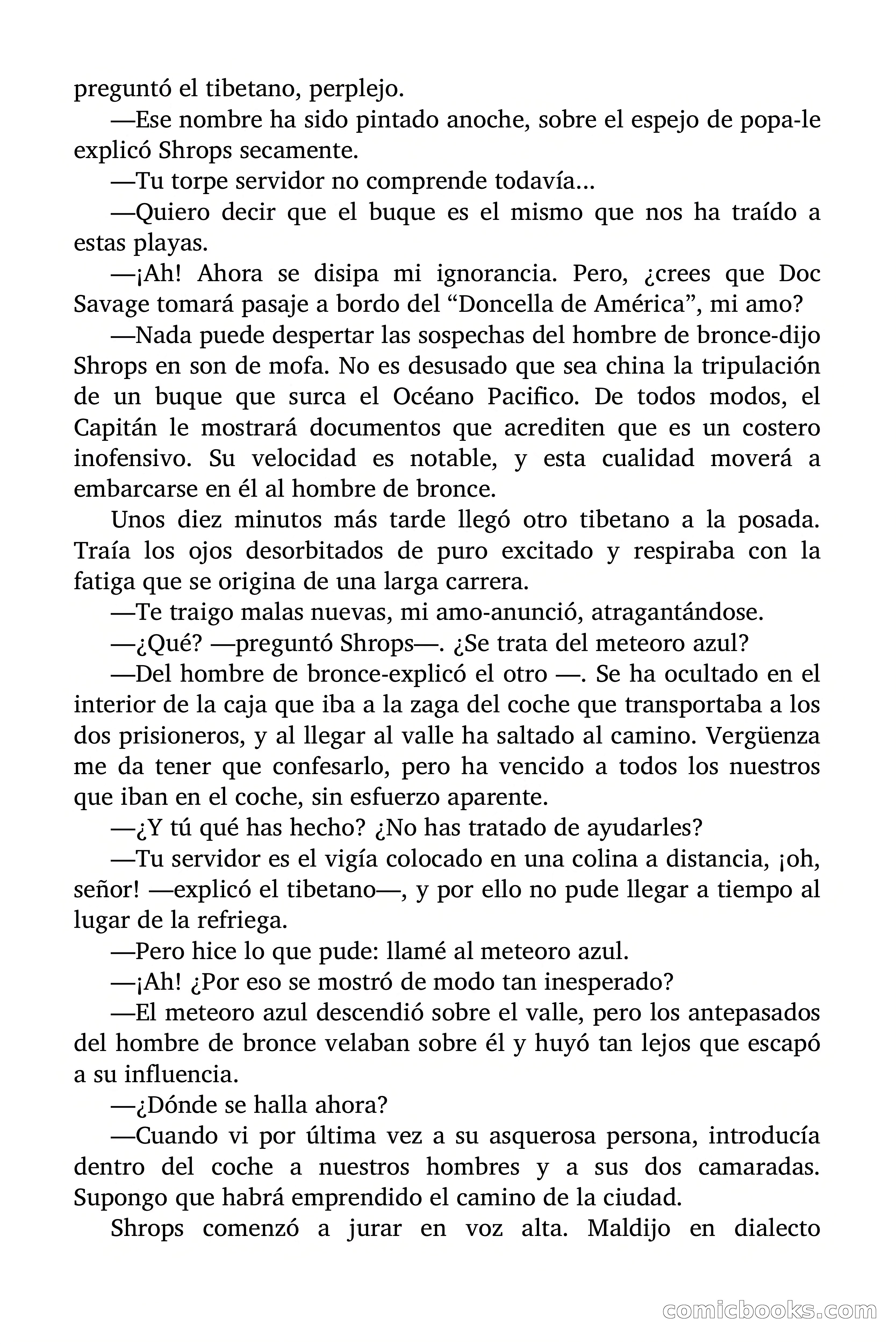 Doc Savage Magazine, 'Locura Azul' — page 39 of 175