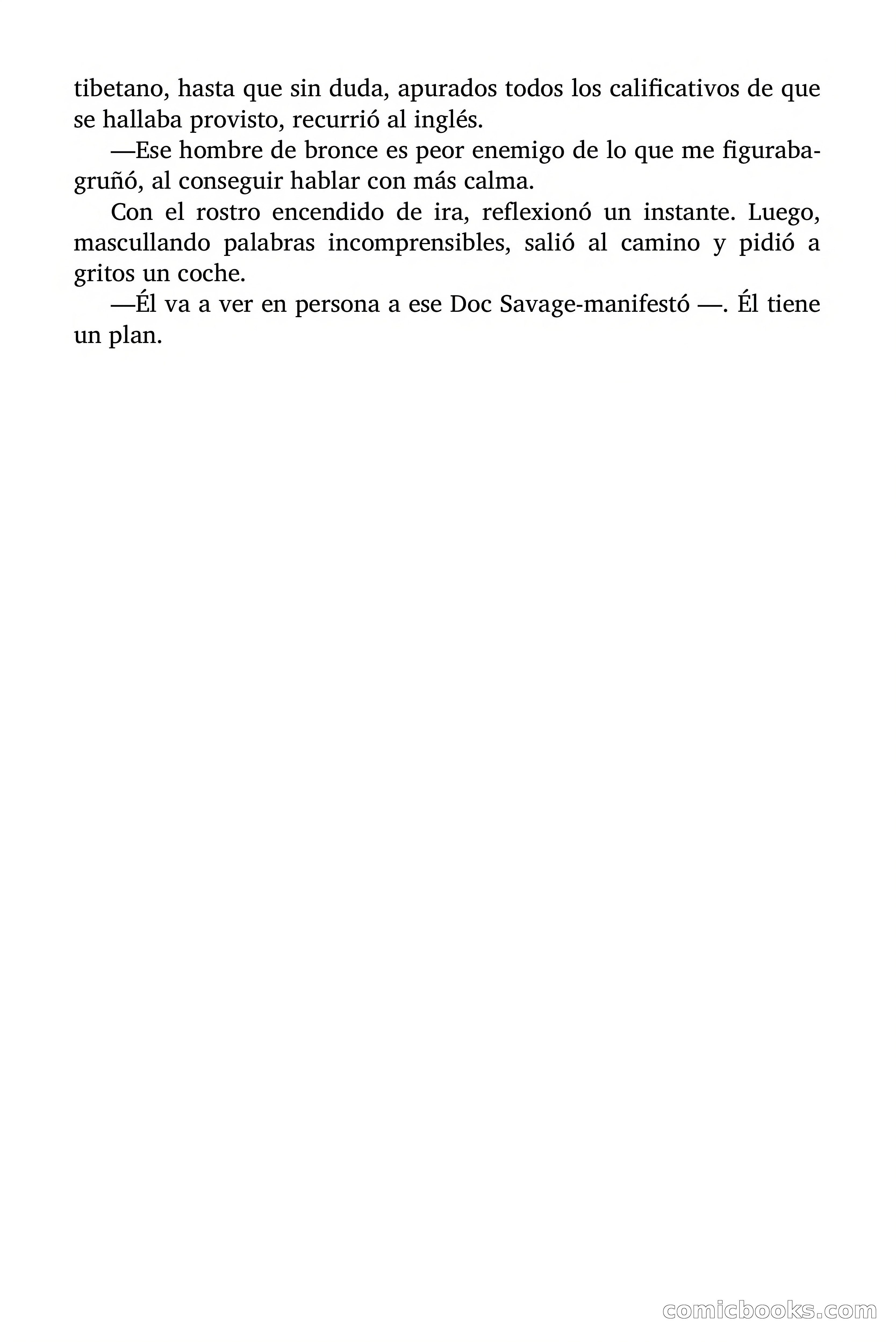 Doc Savage Magazine, 'Locura Azul' — page 40 of 175