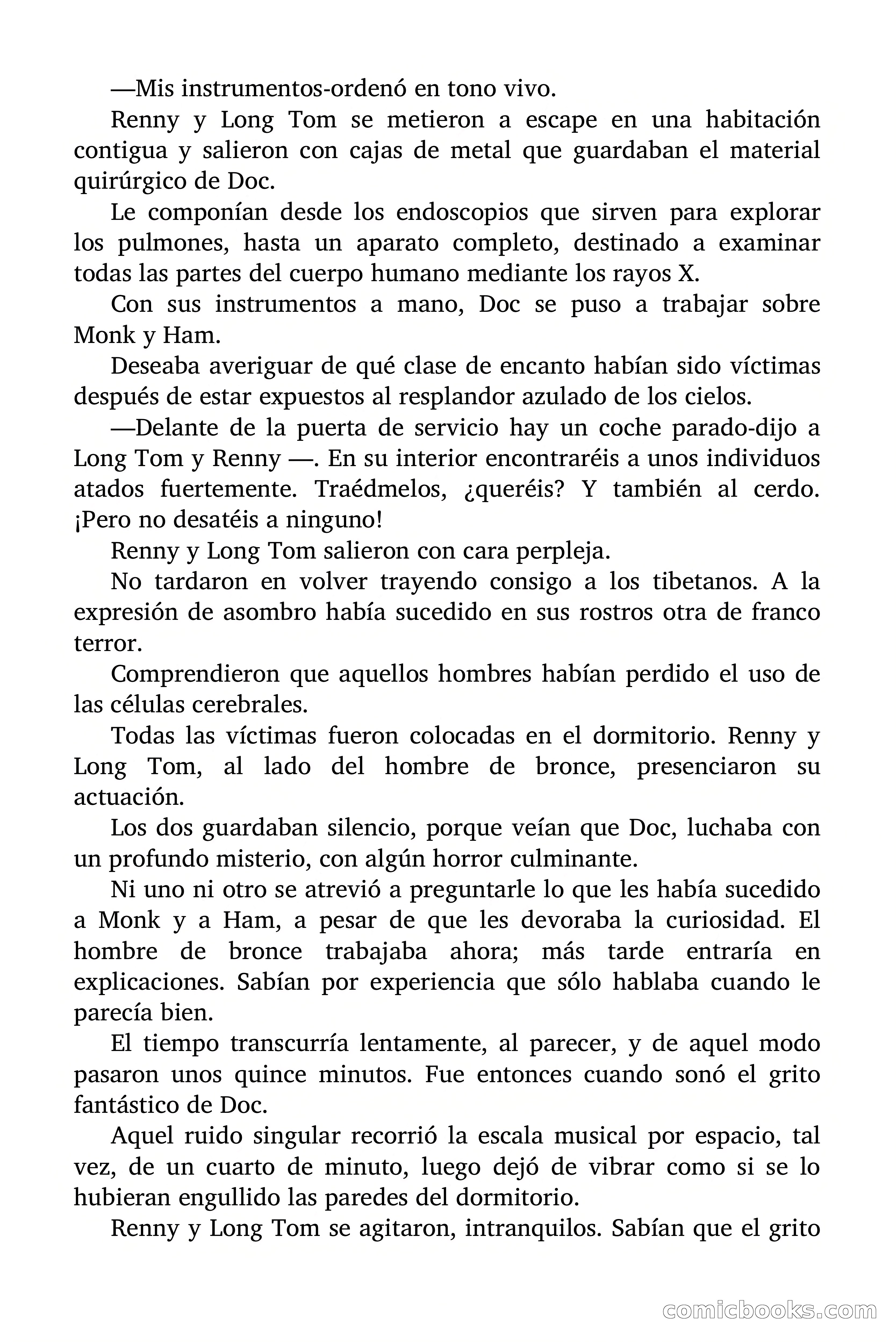 Doc Savage Magazine, 'Locura Azul' — page 42 of 175