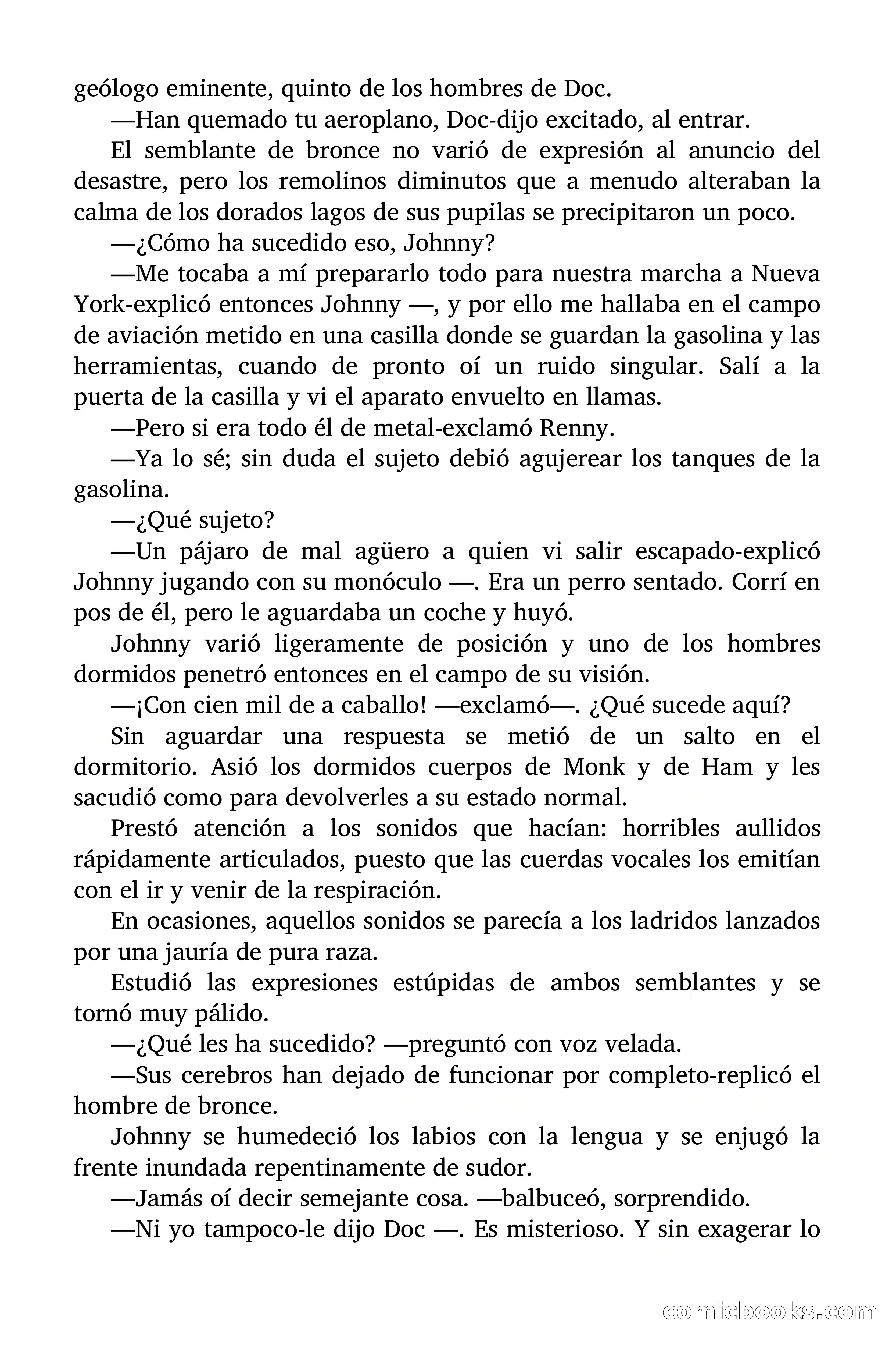 Doc Savage Magazine, 'Locura Azul' — page 44 of 175