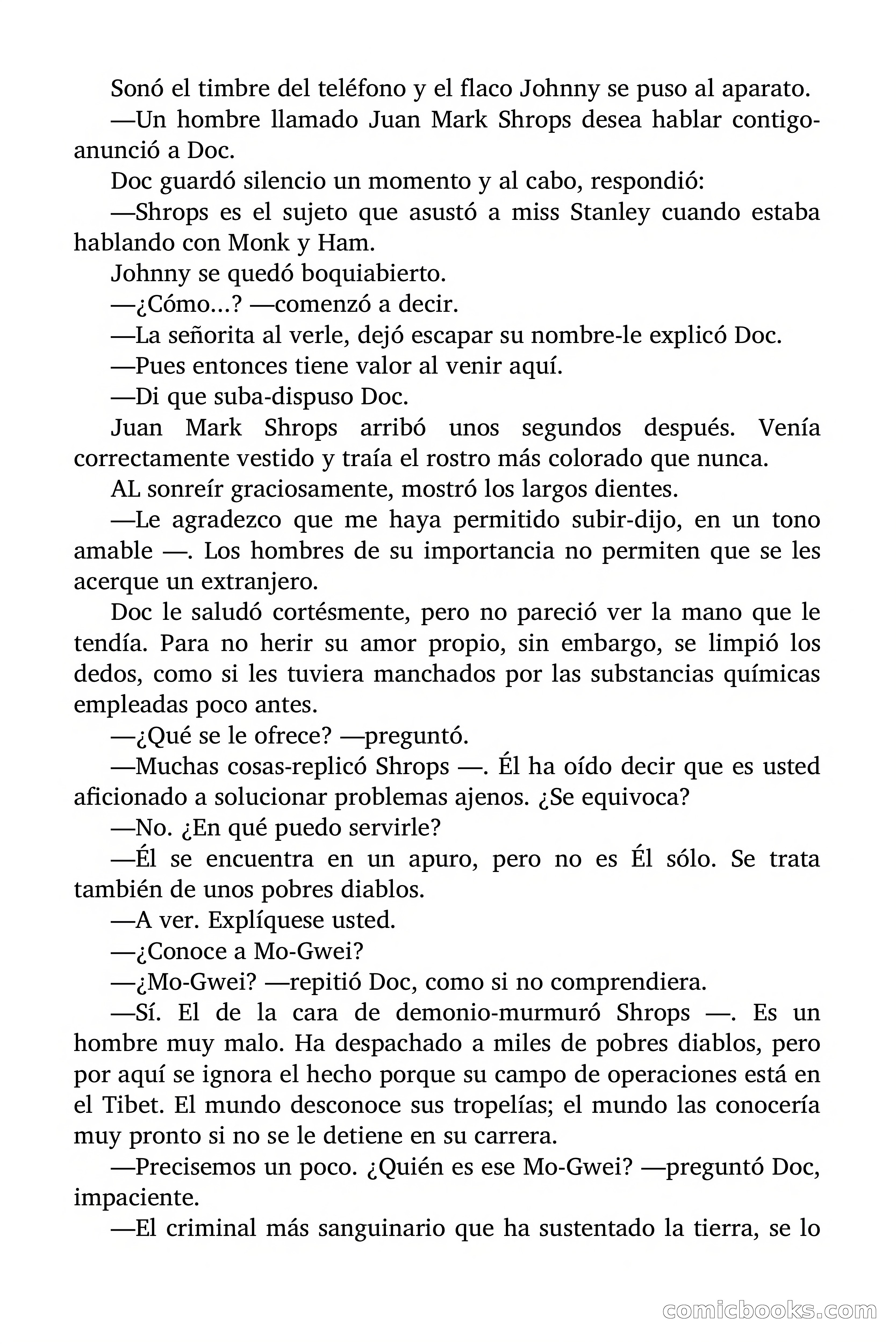 Doc Savage Magazine, 'Locura Azul' — page 47 of 175