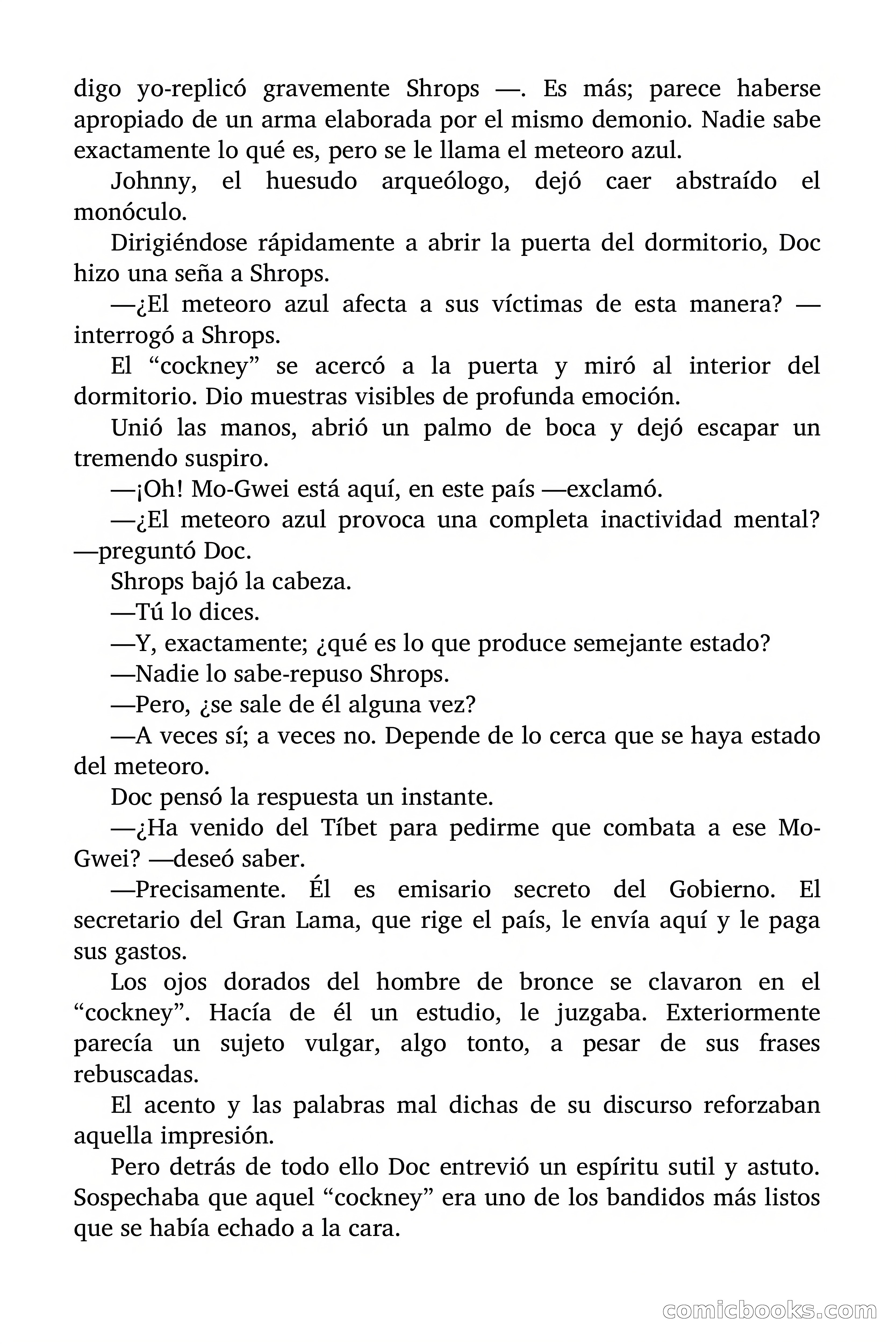 Doc Savage Magazine, 'Locura Azul' — page 48 of 175