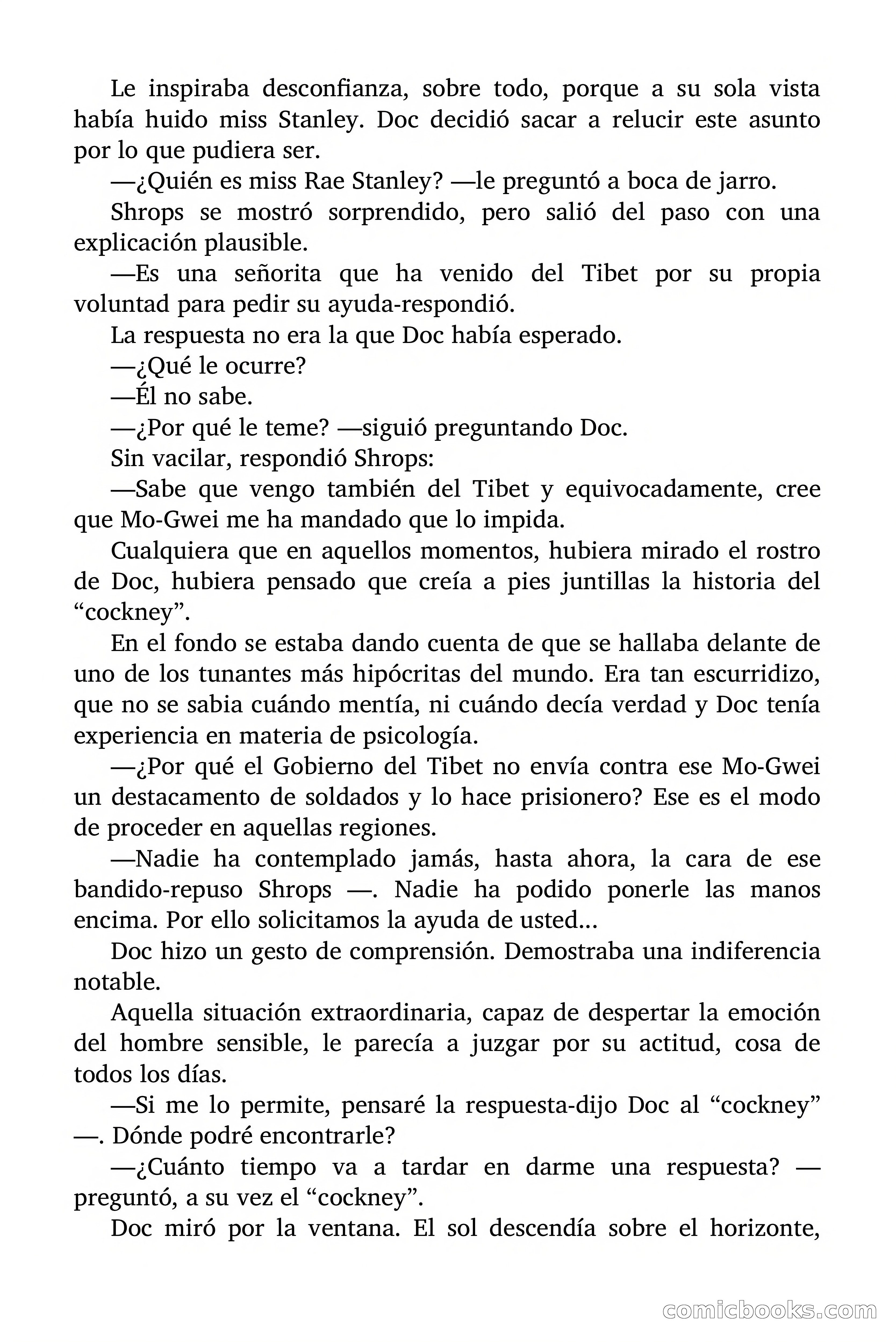Doc Savage Magazine, 'Locura Azul' — page 49 of 175