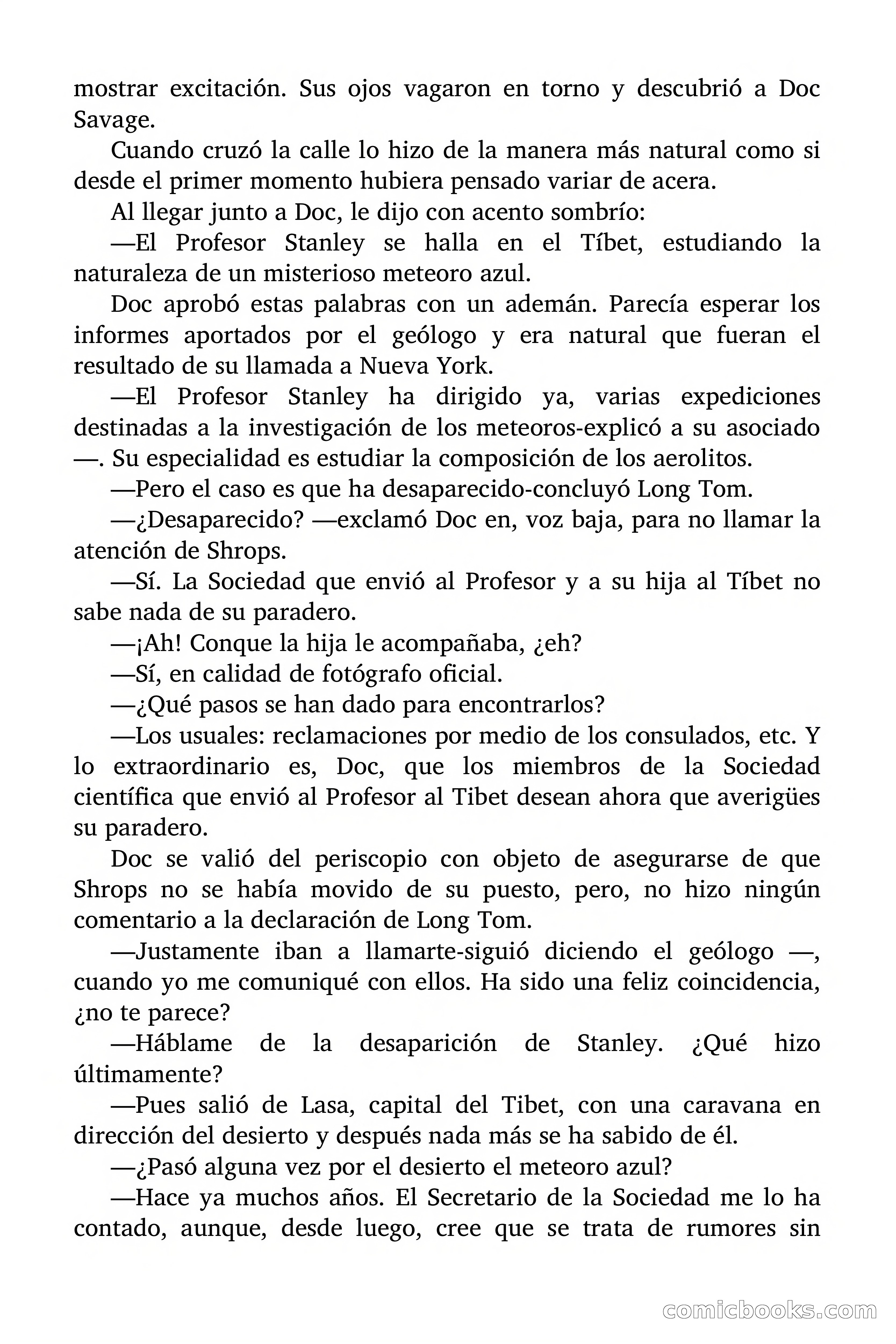 Doc Savage Magazine, 'Locura Azul' — page 53 of 175