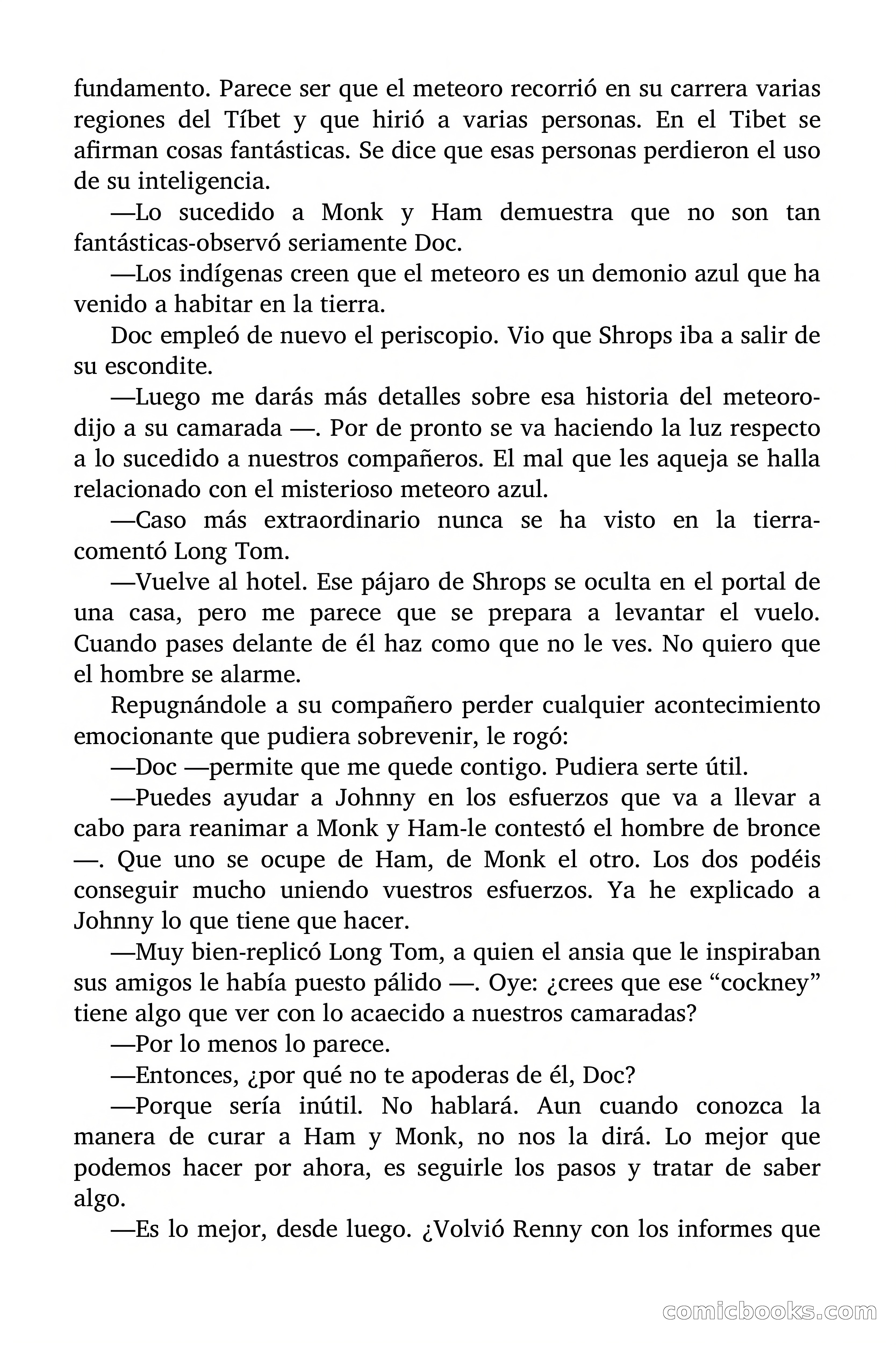 Doc Savage Magazine, 'Locura Azul' — page 54 of 175