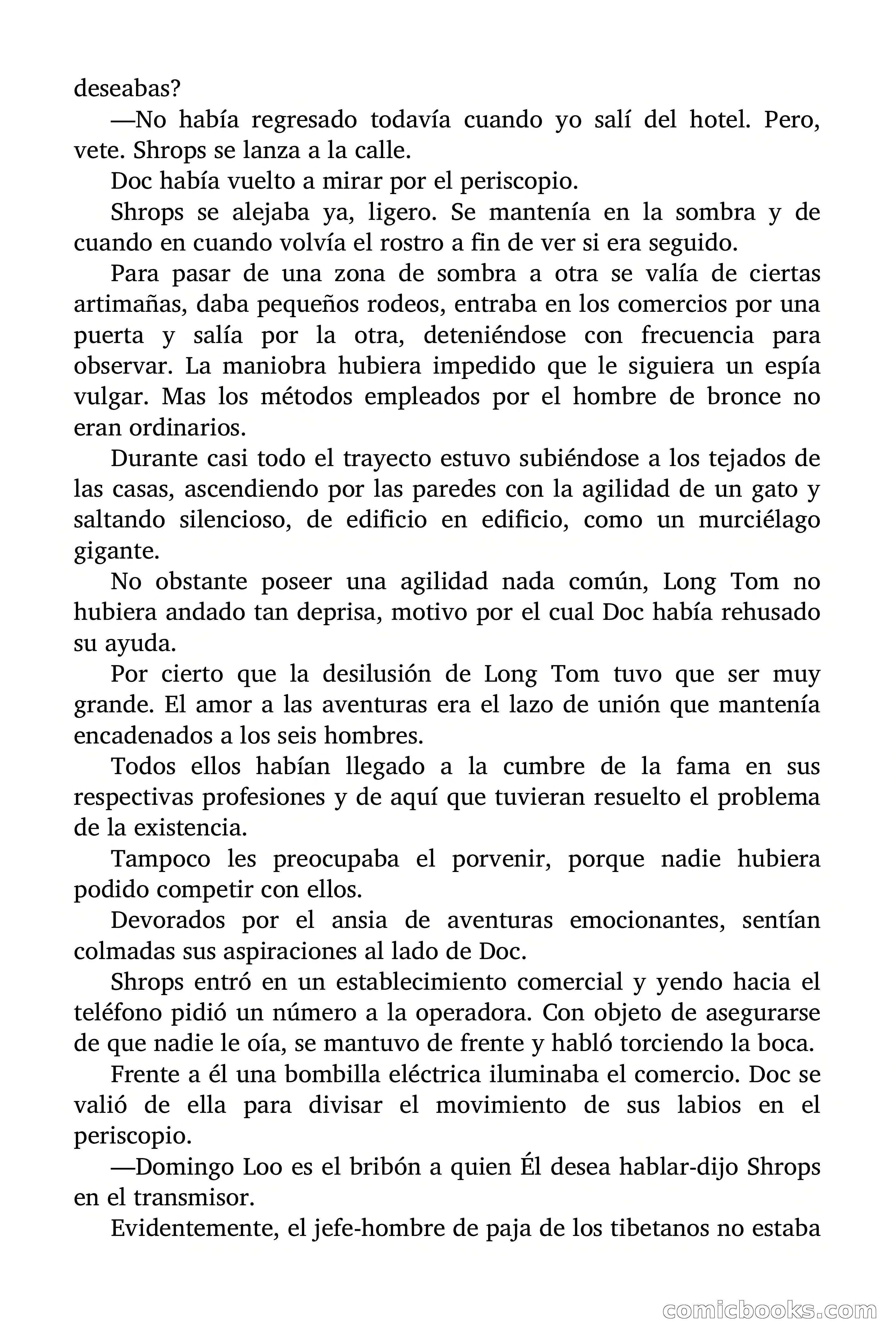 Doc Savage Magazine, 'Locura Azul' — page 55 of 175