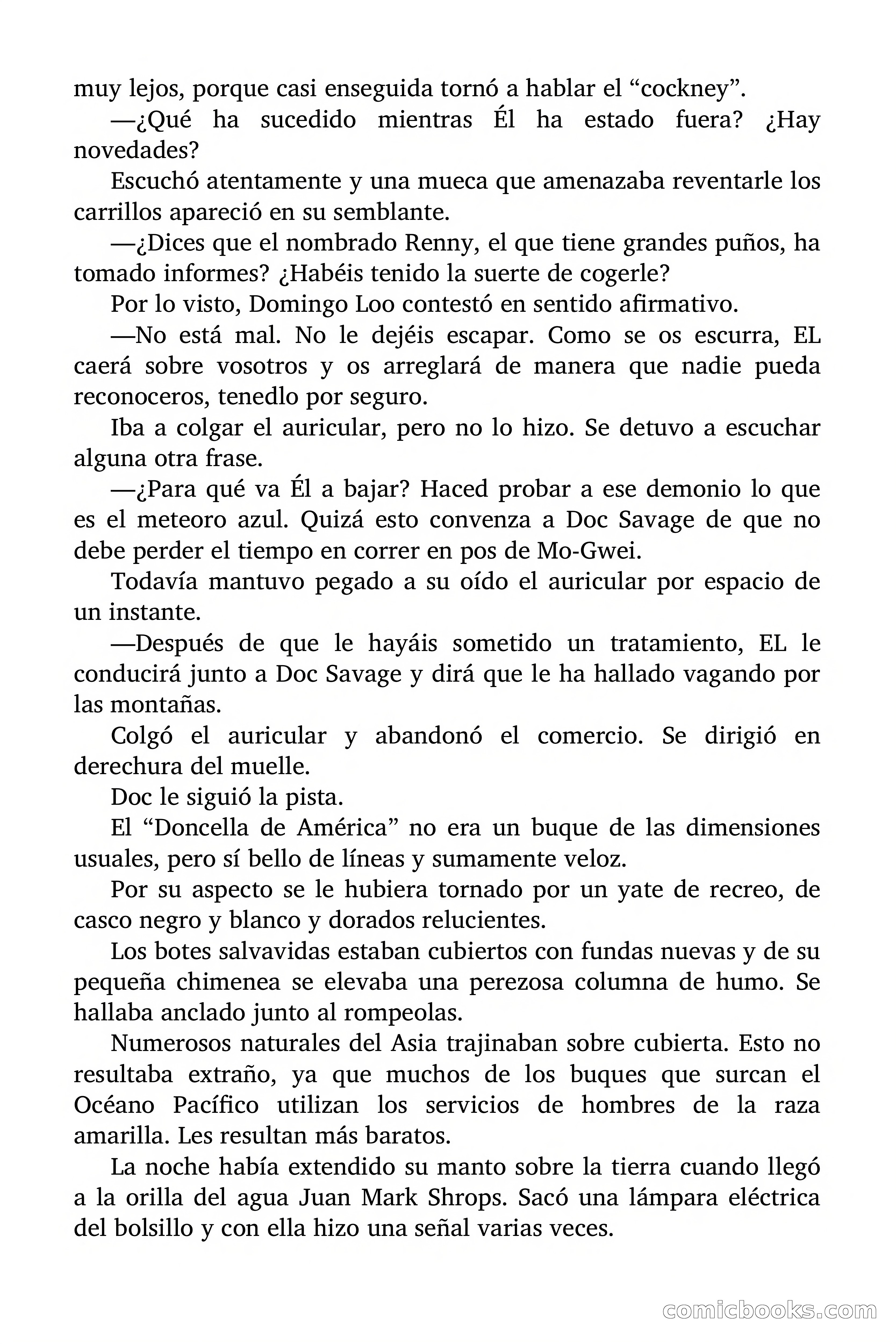 Doc Savage Magazine, 'Locura Azul' — page 56 of 175