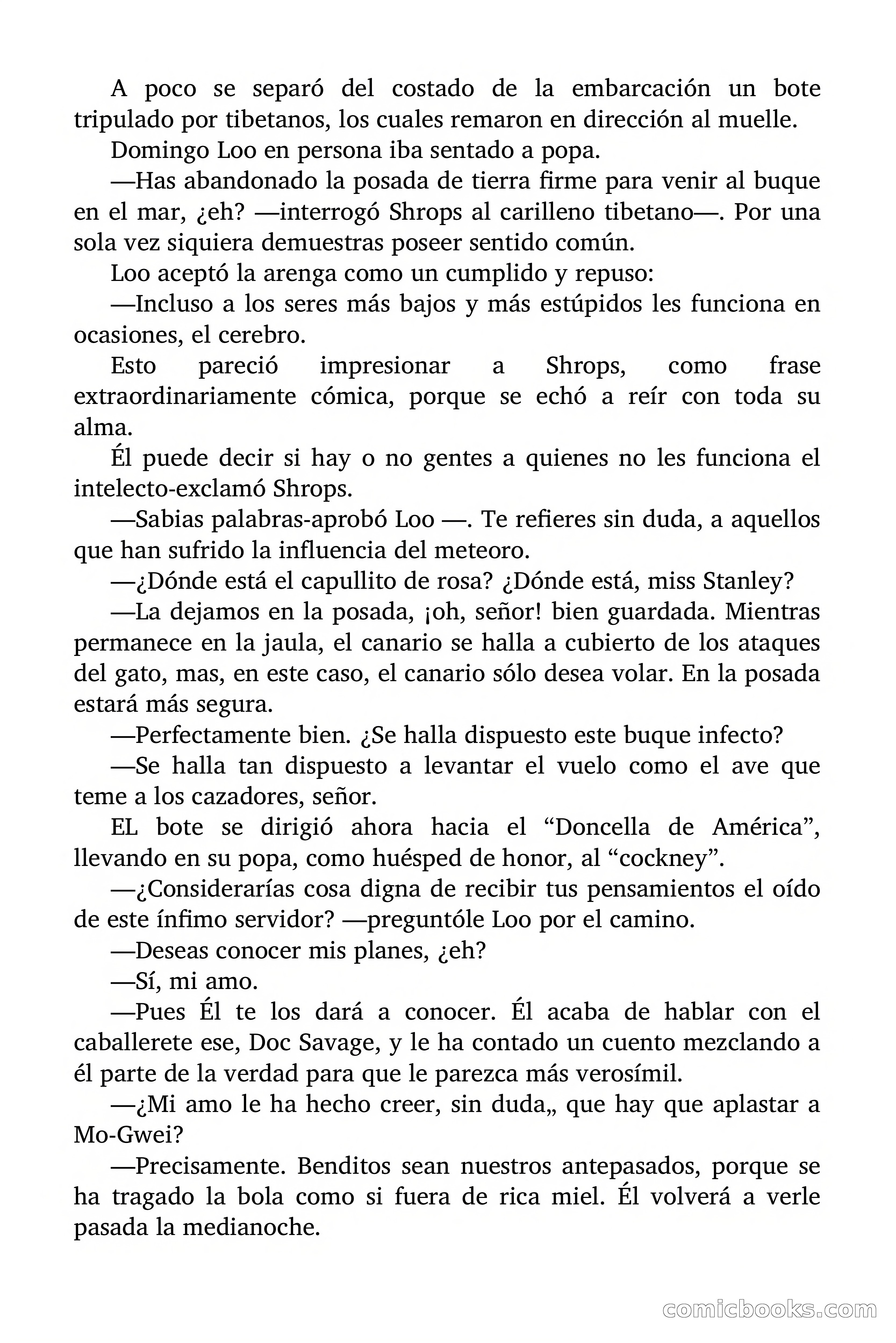 Doc Savage Magazine, 'Locura Azul' — page 57 of 175