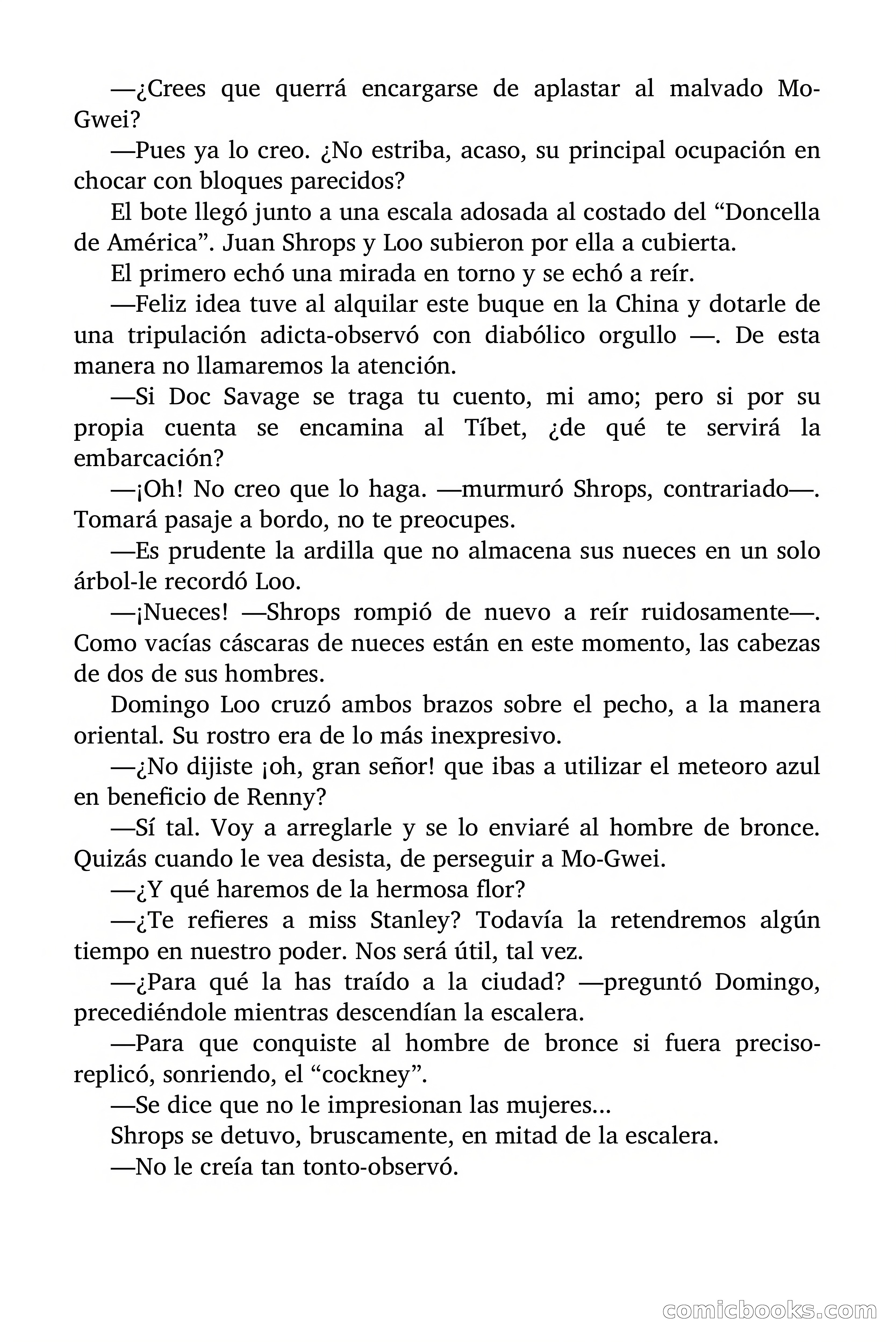 Doc Savage Magazine, 'Locura Azul' — page 58 of 175