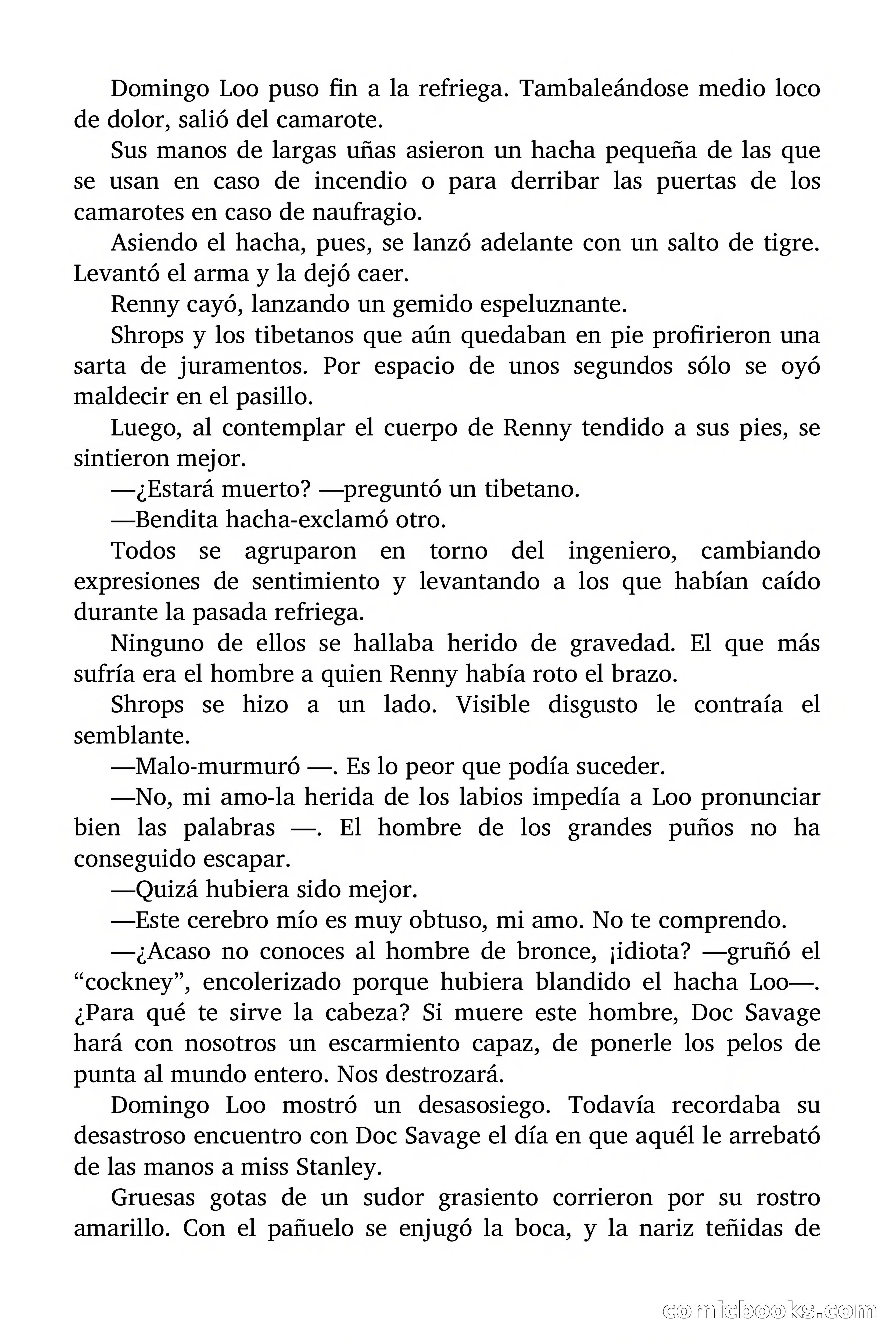 Doc Savage Magazine, 'Locura Azul' — page 61 of 175