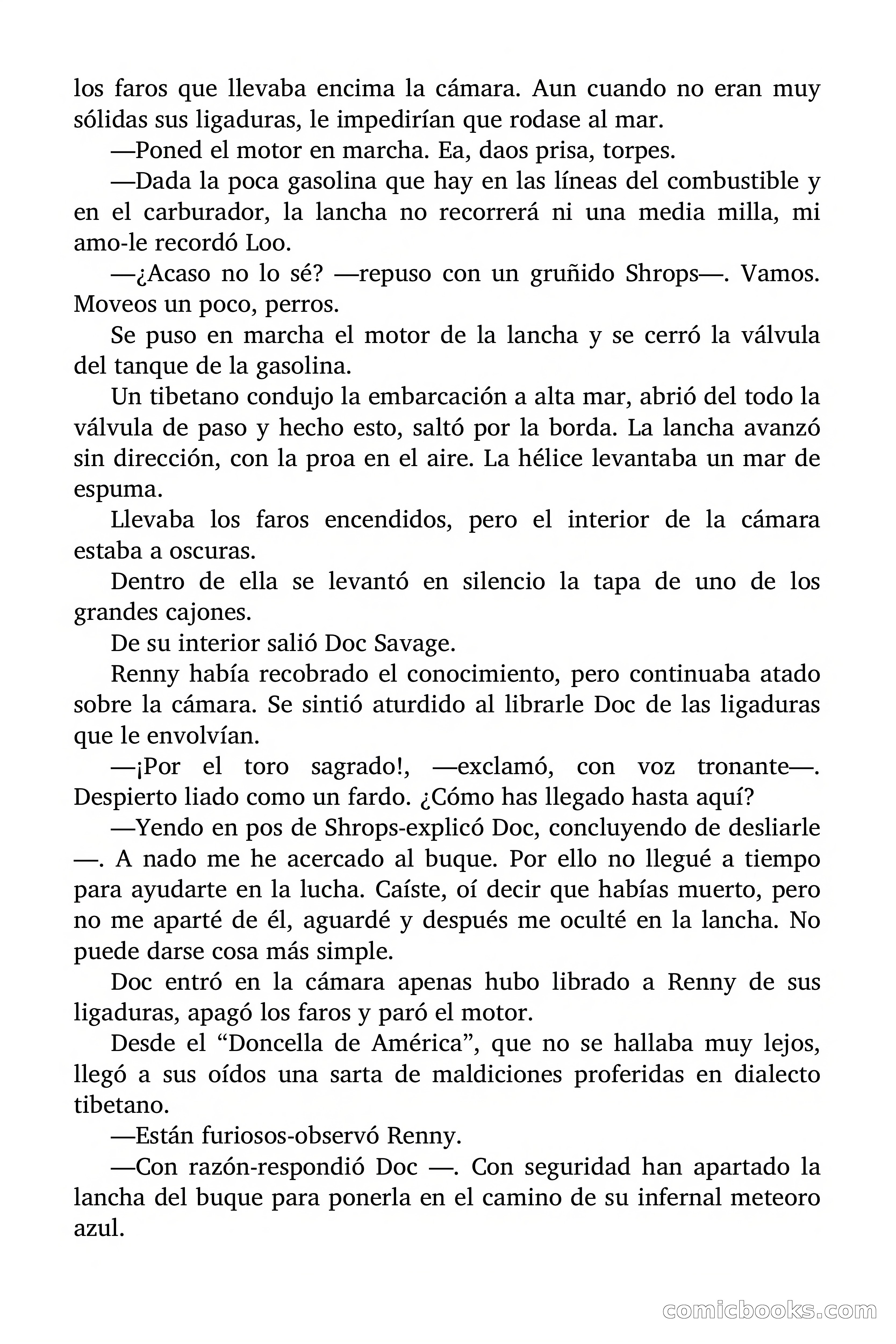 Doc Savage Magazine, 'Locura Azul' — page 63 of 175