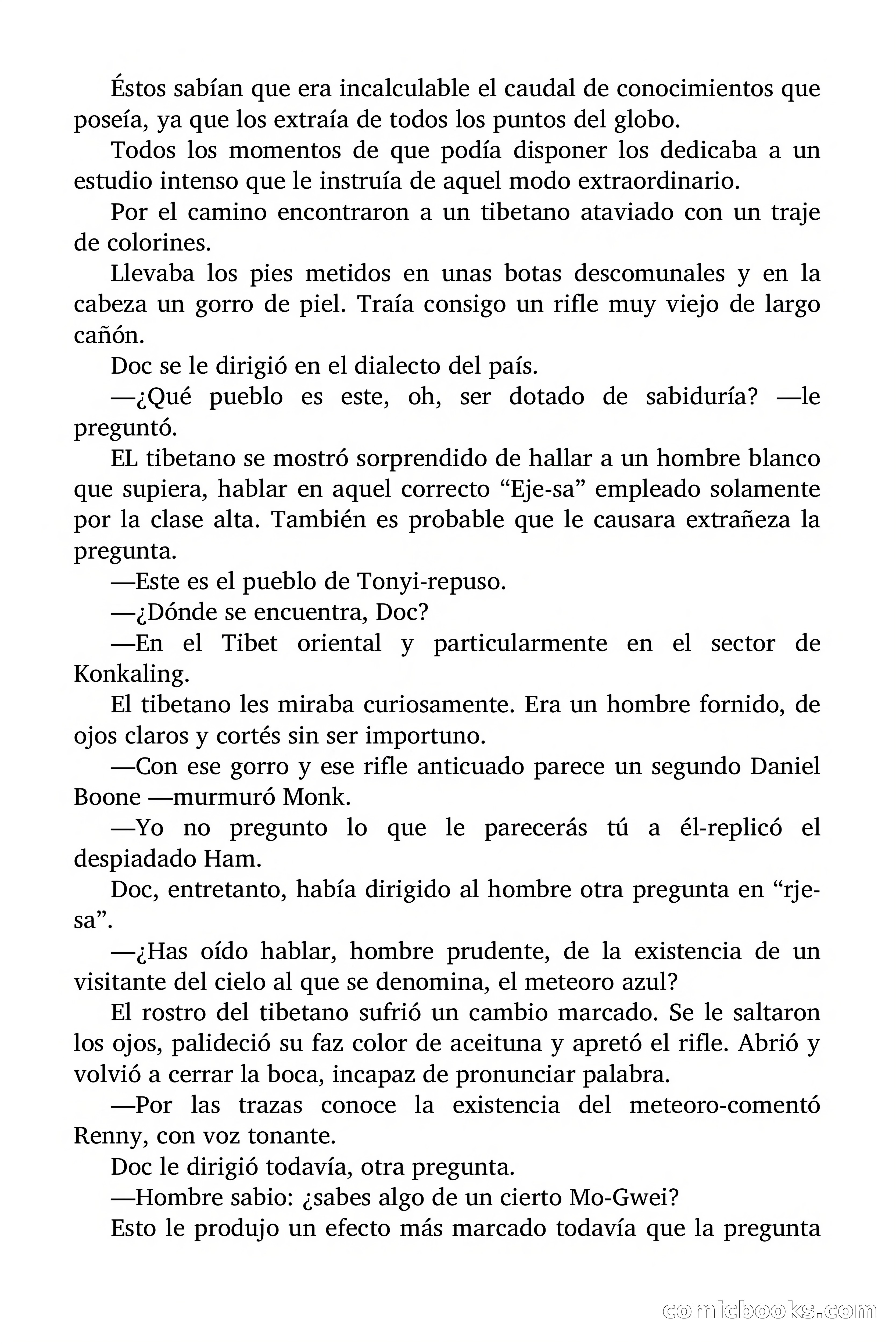 Doc Savage Magazine, 'Locura Azul' — page 80 of 175
