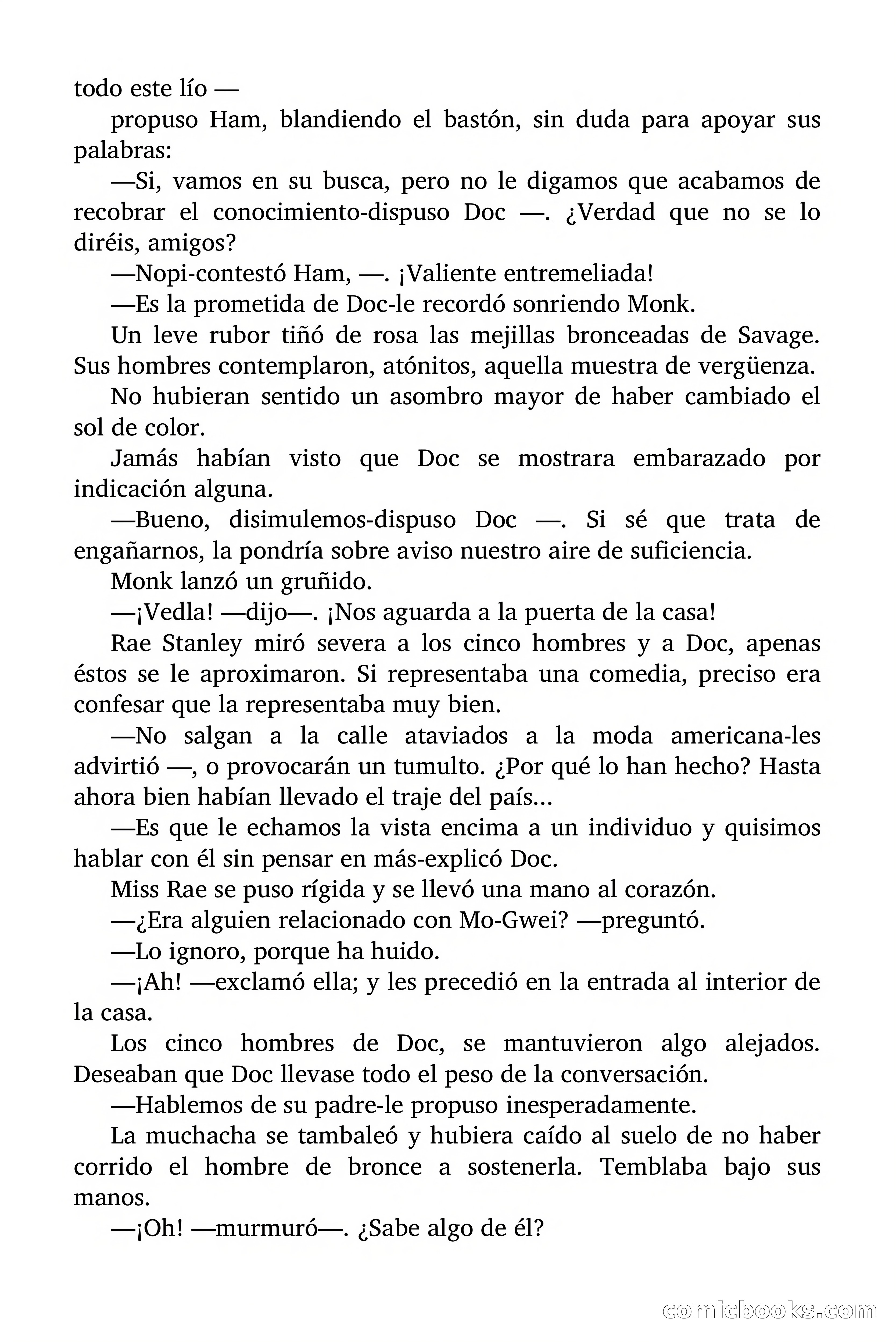 Doc Savage Magazine, 'Locura Azul' — page 82 of 175