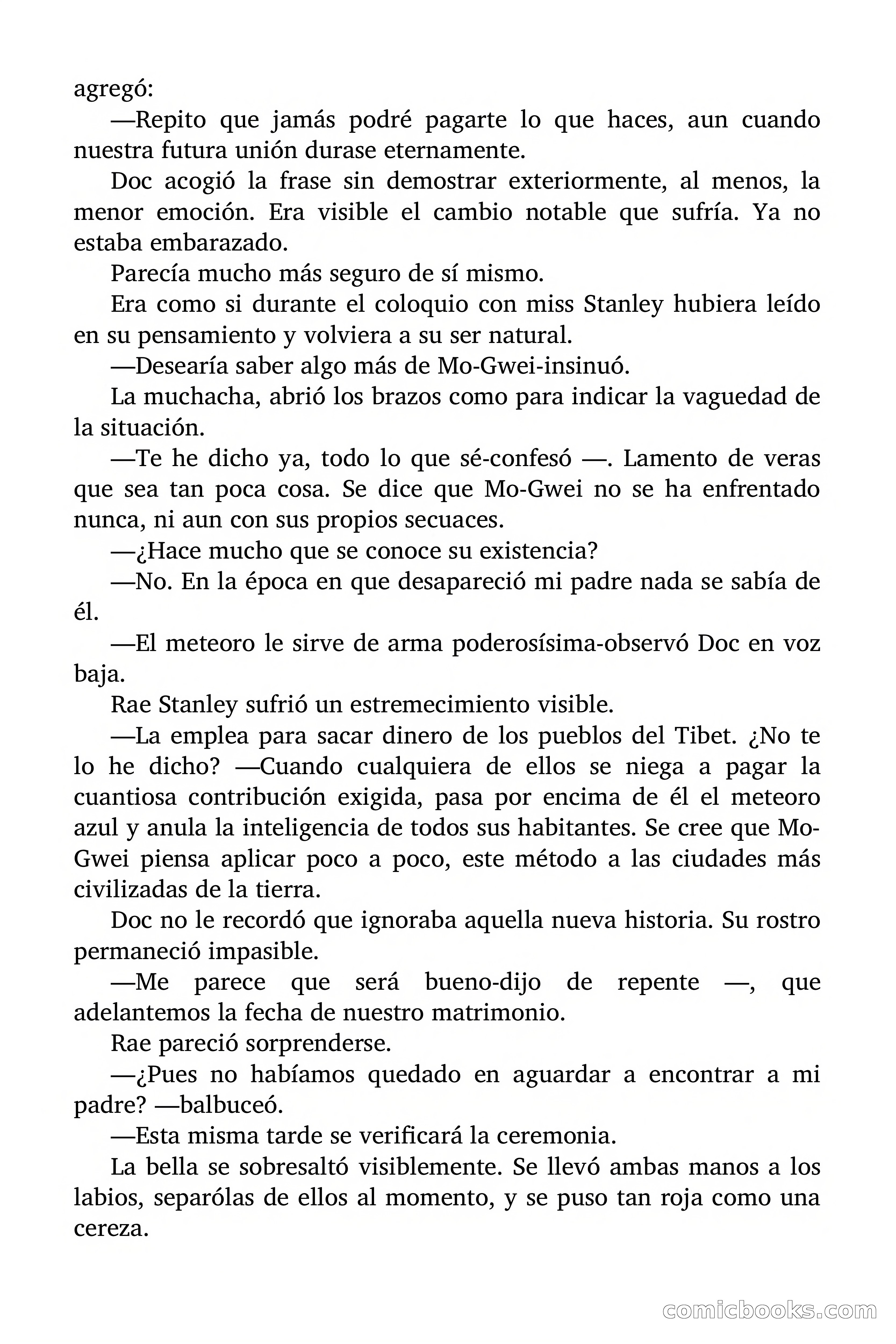Doc Savage Magazine, 'Locura Azul' — page 85 of 175