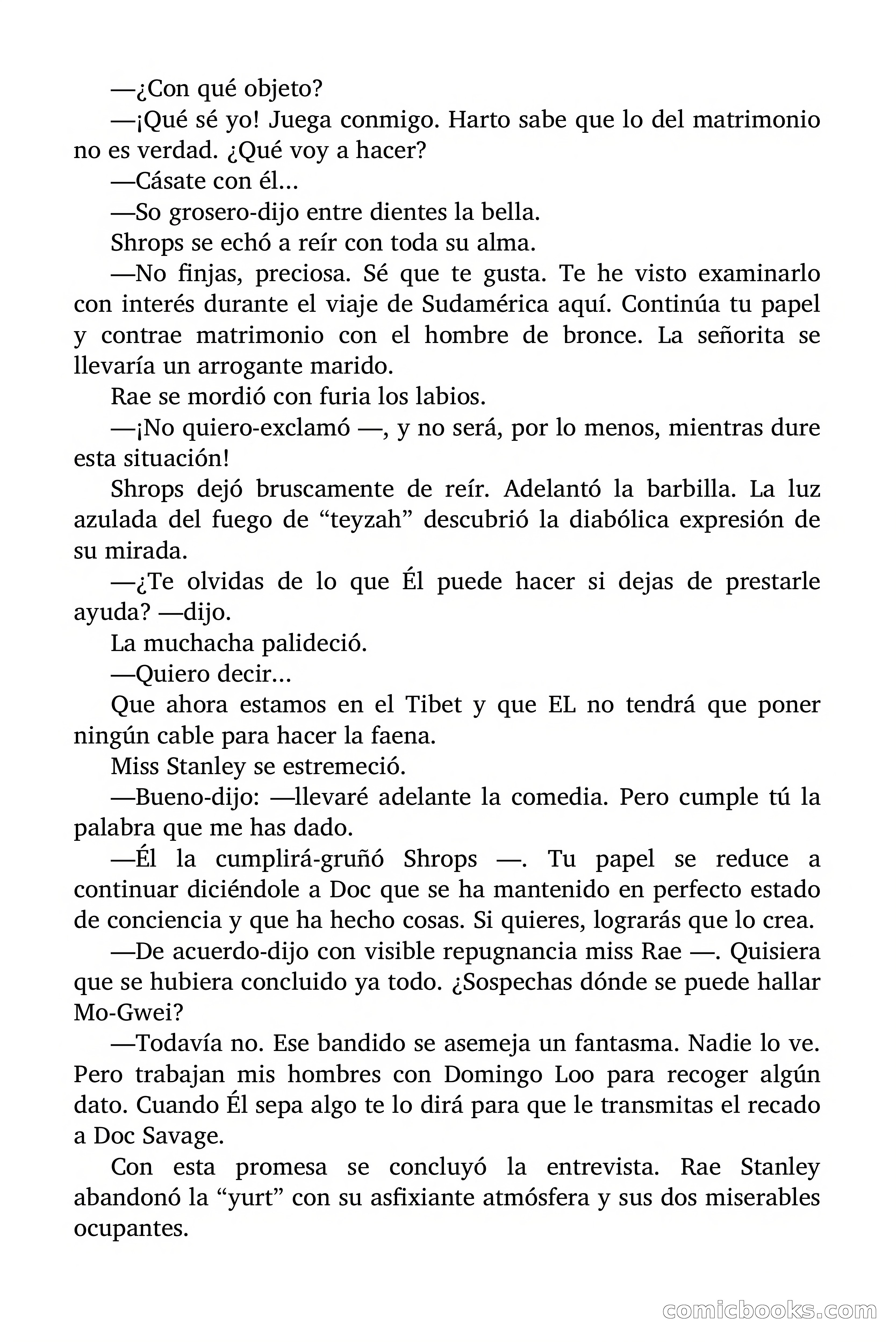 Doc Savage Magazine, 'Locura Azul' — page 92 of 175