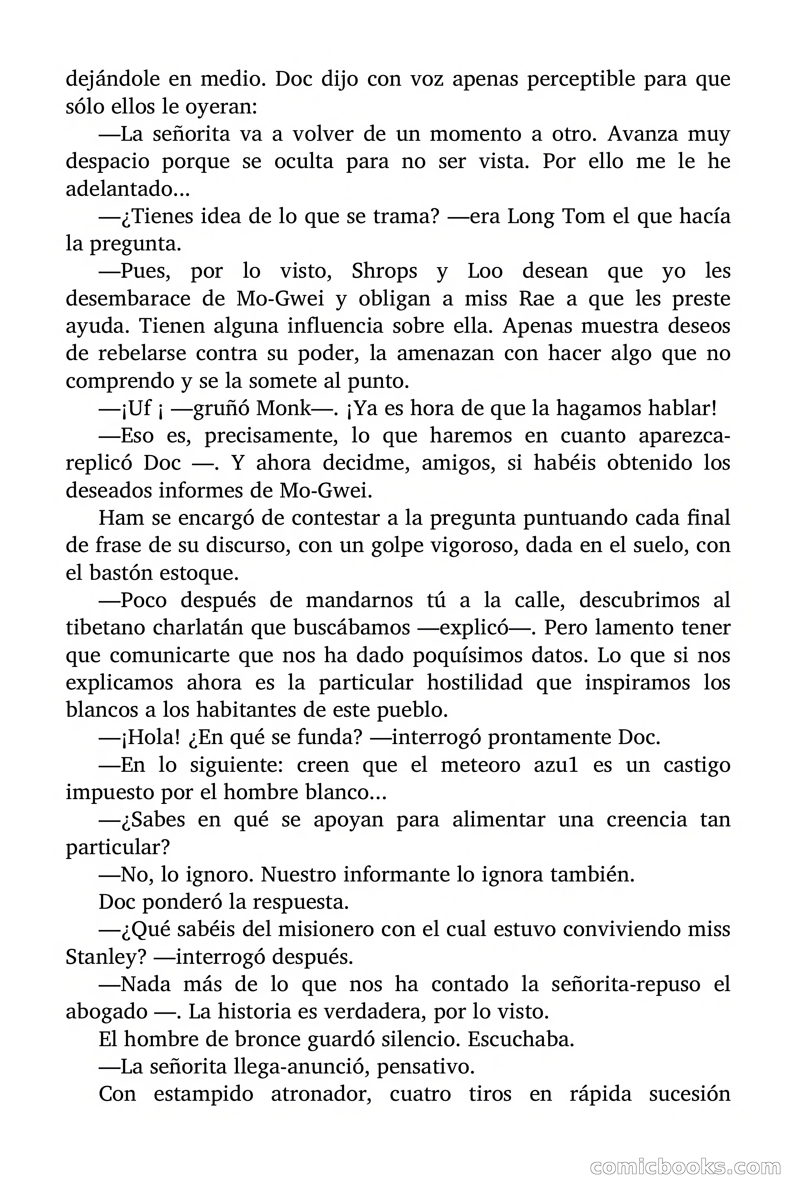 Doc Savage Magazine, 'Locura Azul' — page 95 of 175