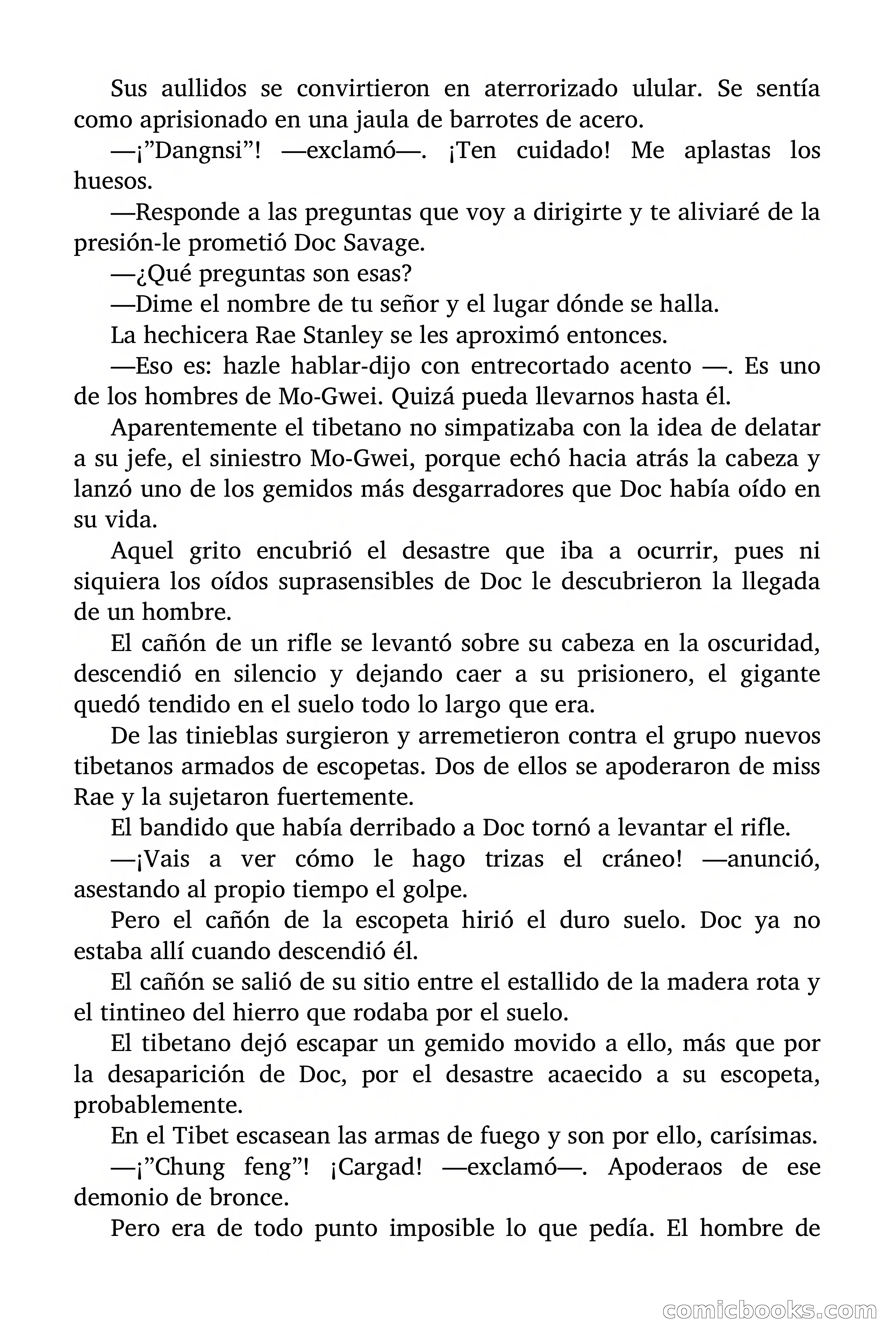 Doc Savage Magazine, 'Locura Azul' — page 100 of 175