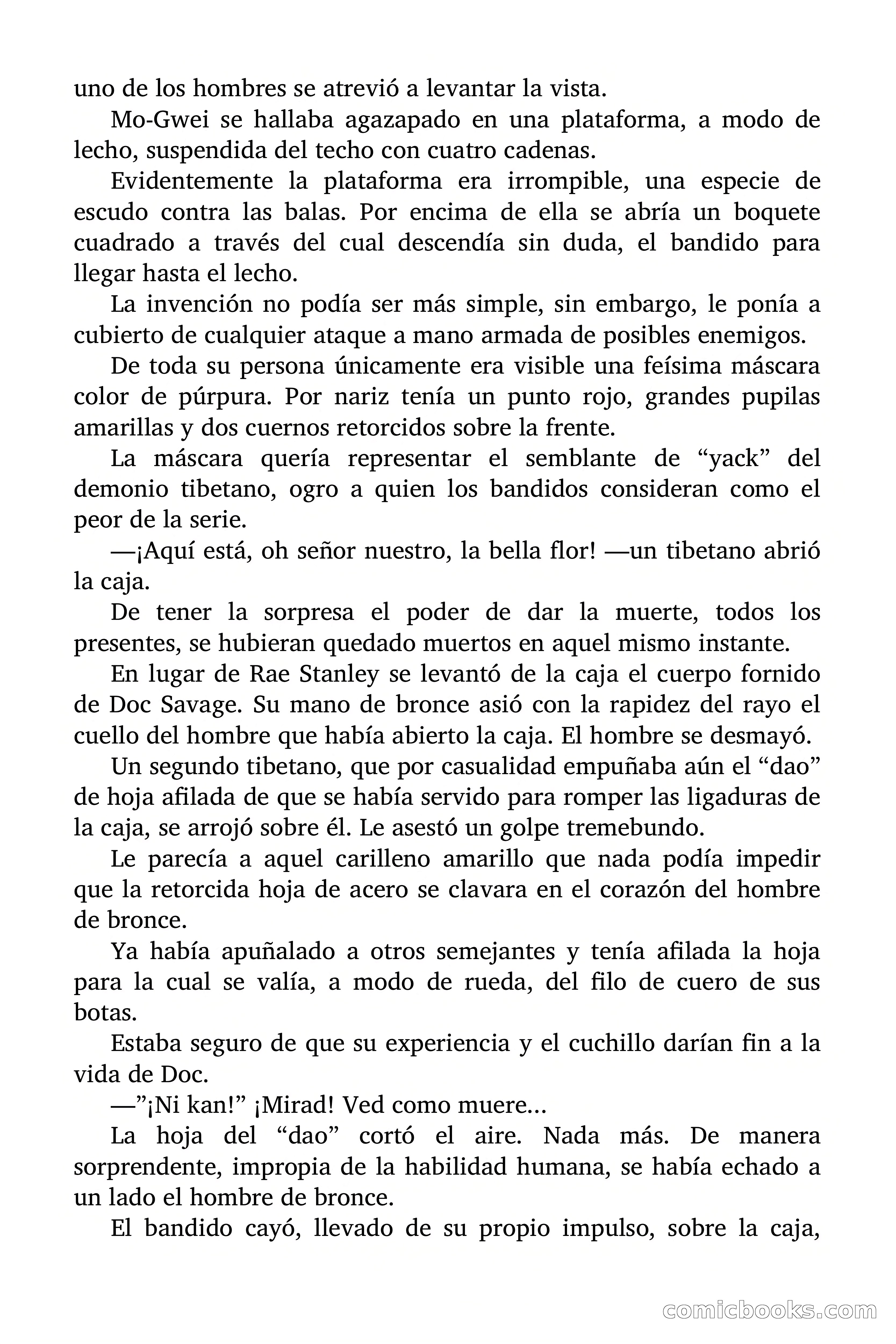 Doc Savage Magazine, 'Locura Azul' — page 110 of 175