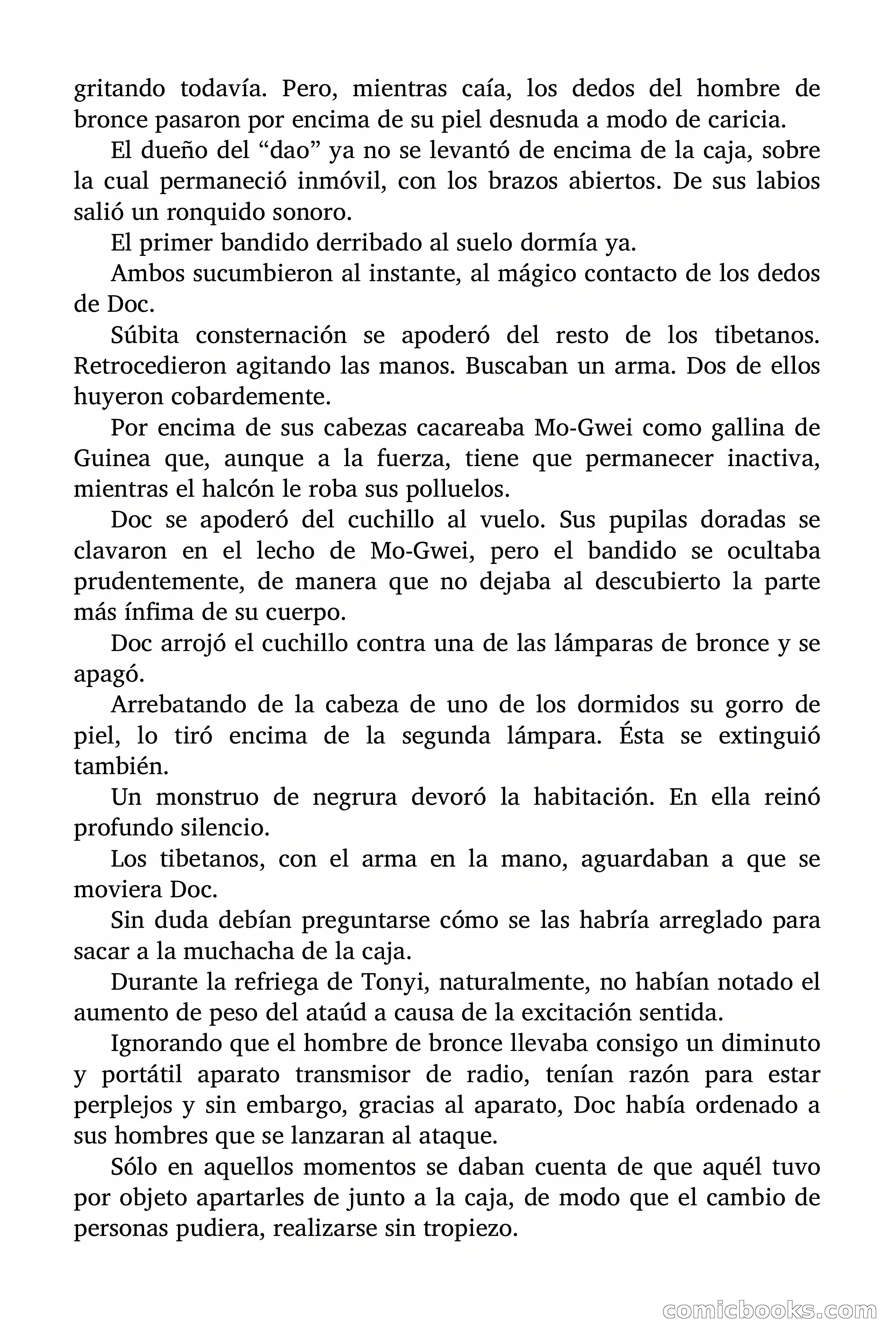 Doc Savage Magazine, 'Locura Azul' — page 111 of 175