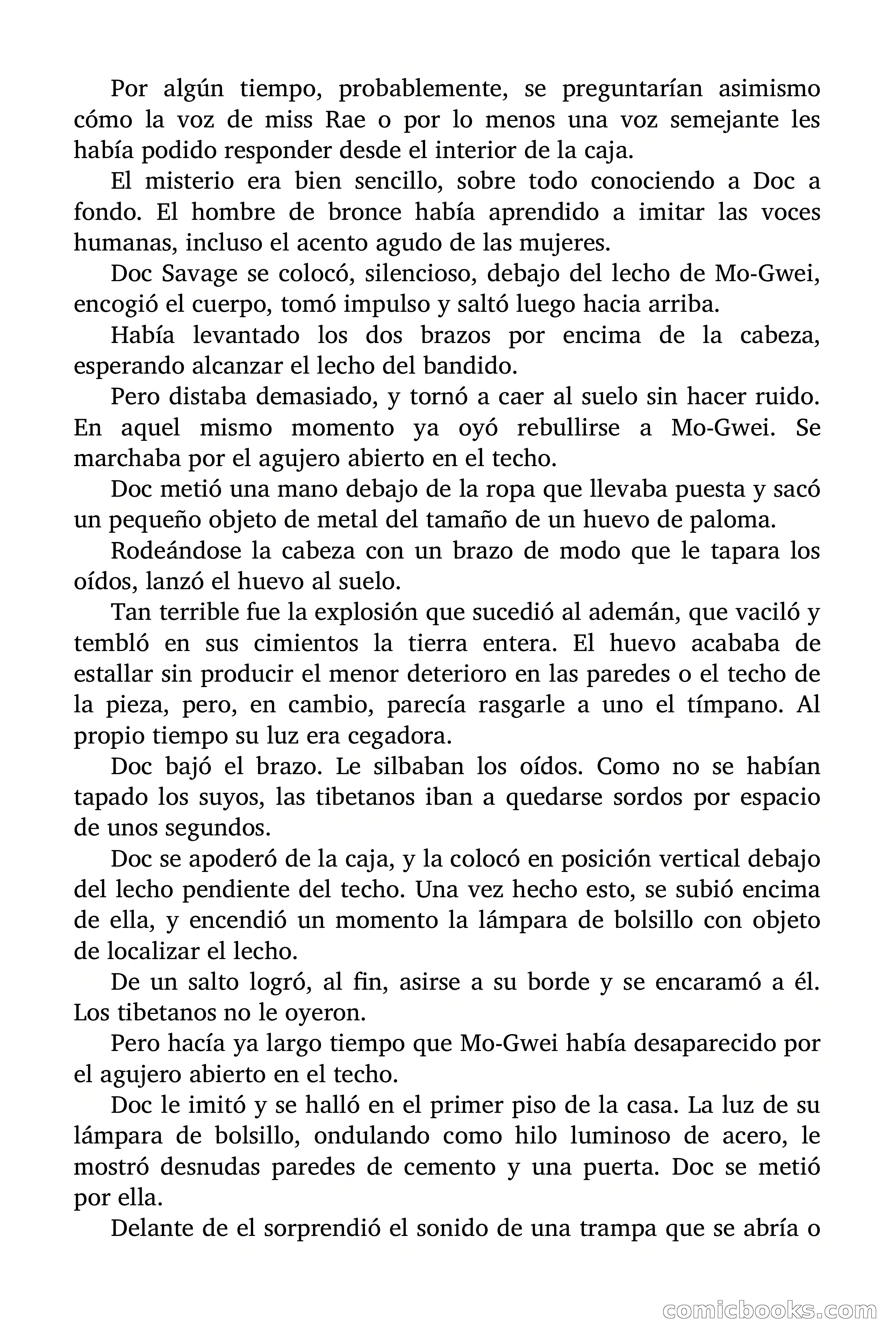 Doc Savage Magazine, 'Locura Azul' — page 112 of 175