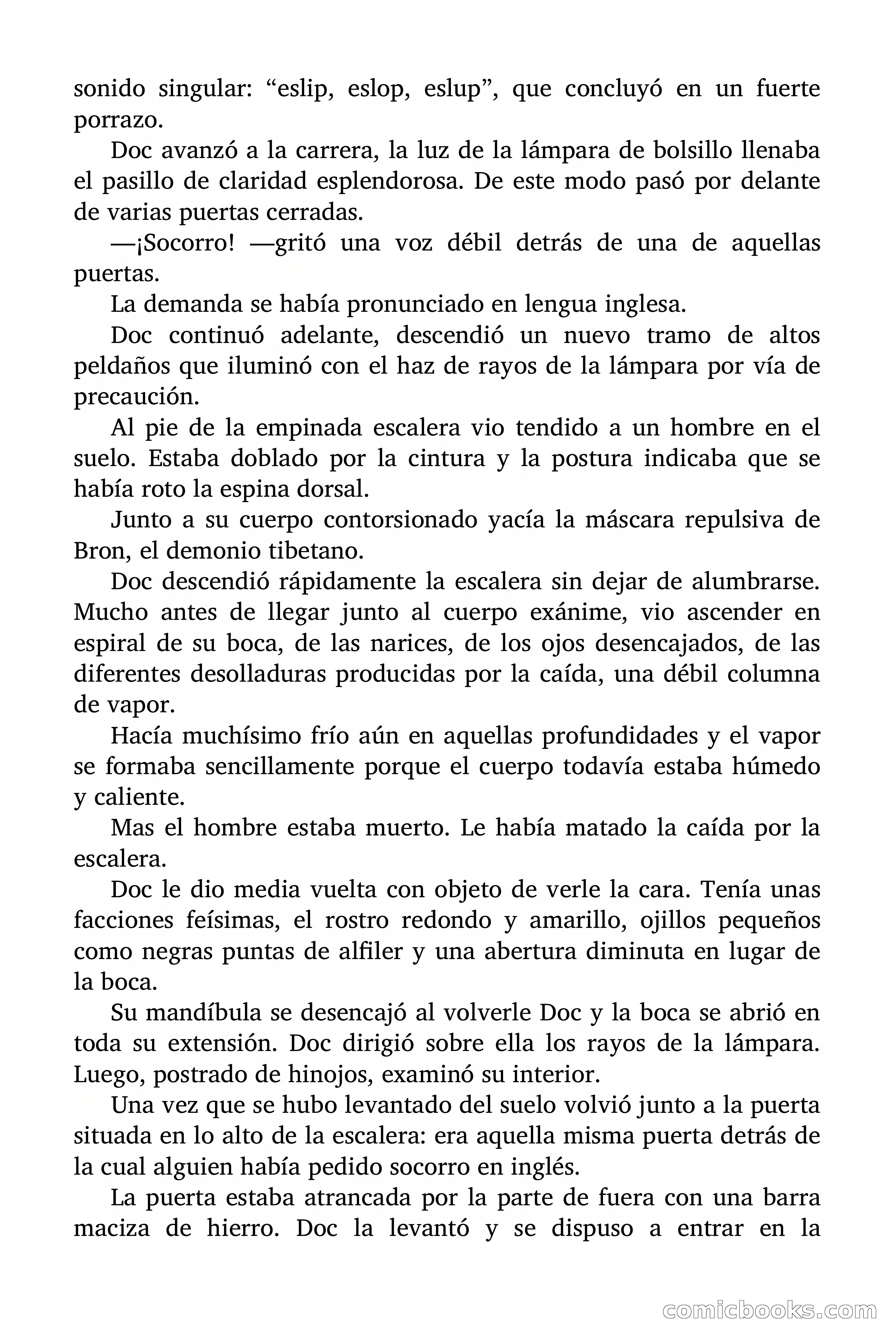 Doc Savage Magazine, 'Locura Azul' — page 114 of 175