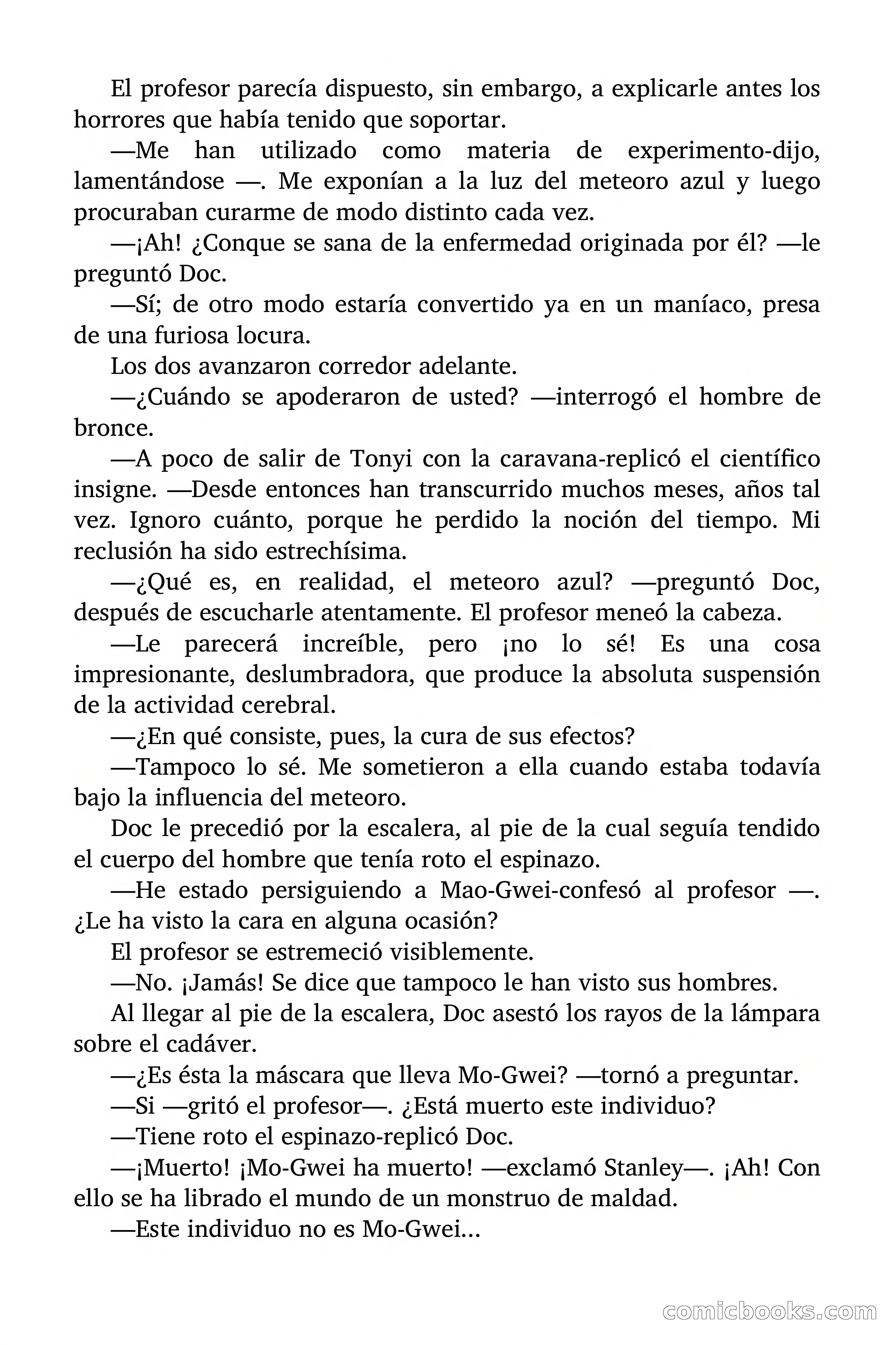 Doc Savage Magazine, 'Locura Azul' — page 117 of 175