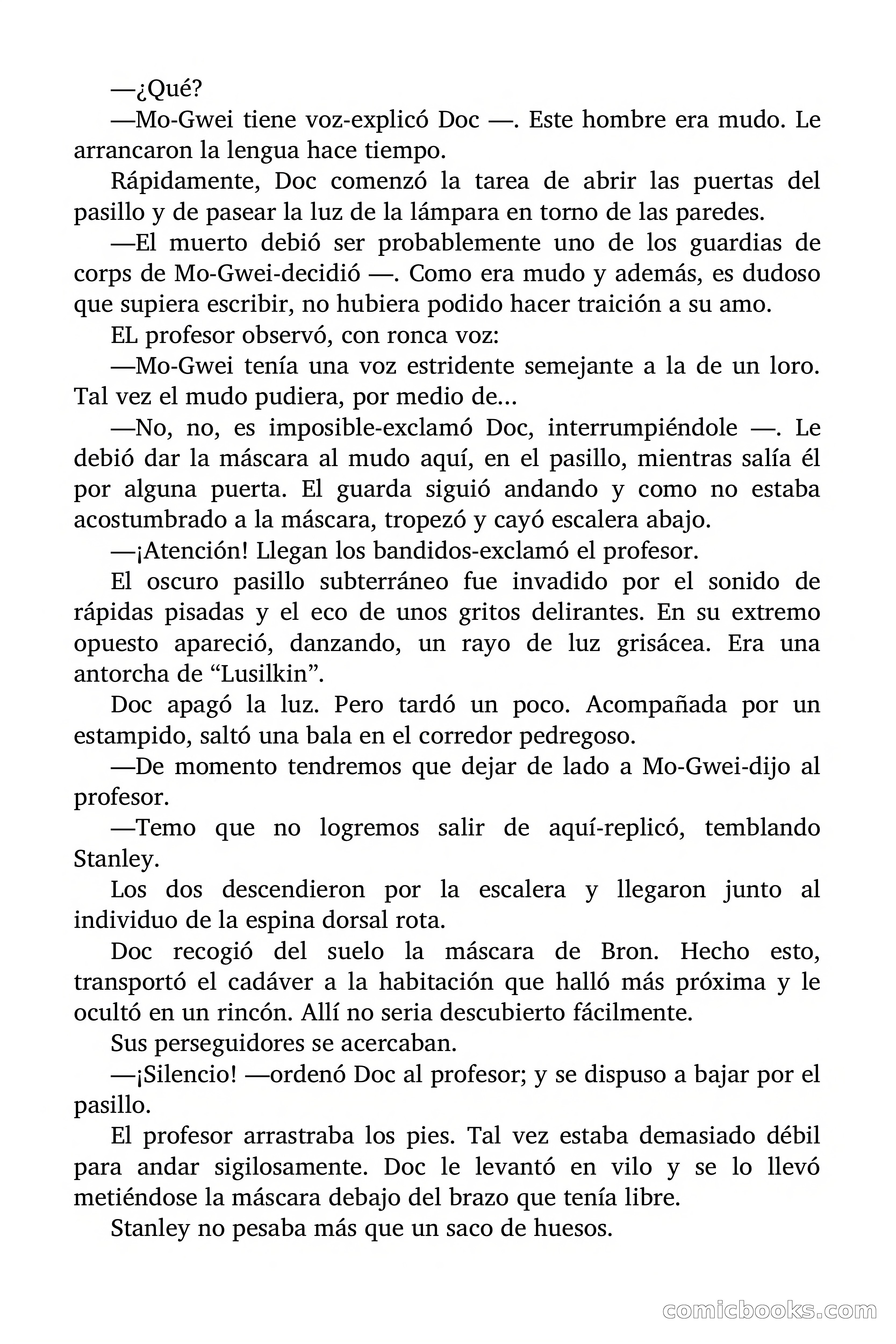 Doc Savage Magazine, 'Locura Azul' — page 118 of 175