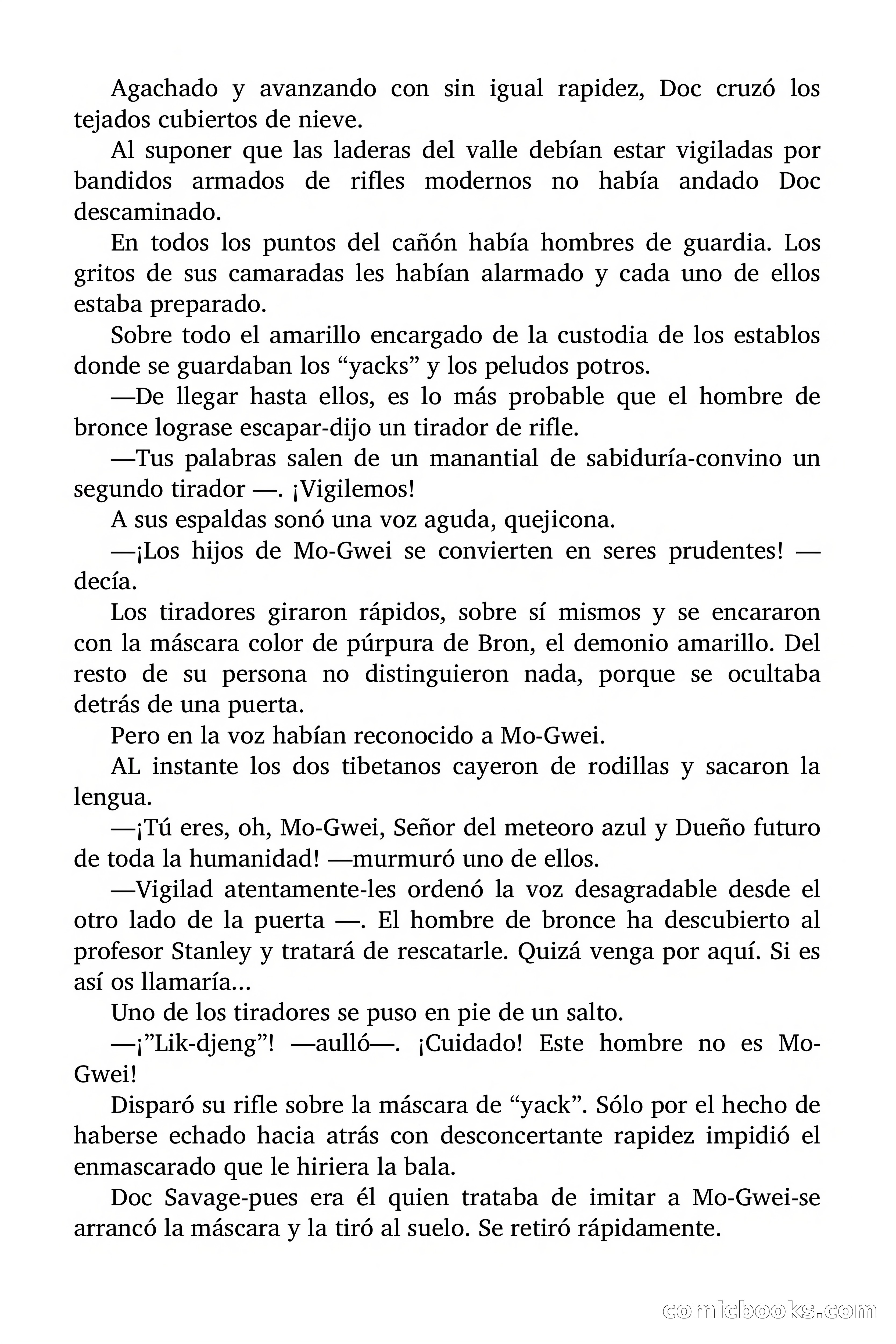 Doc Savage Magazine, 'Locura Azul' — page 120 of 175