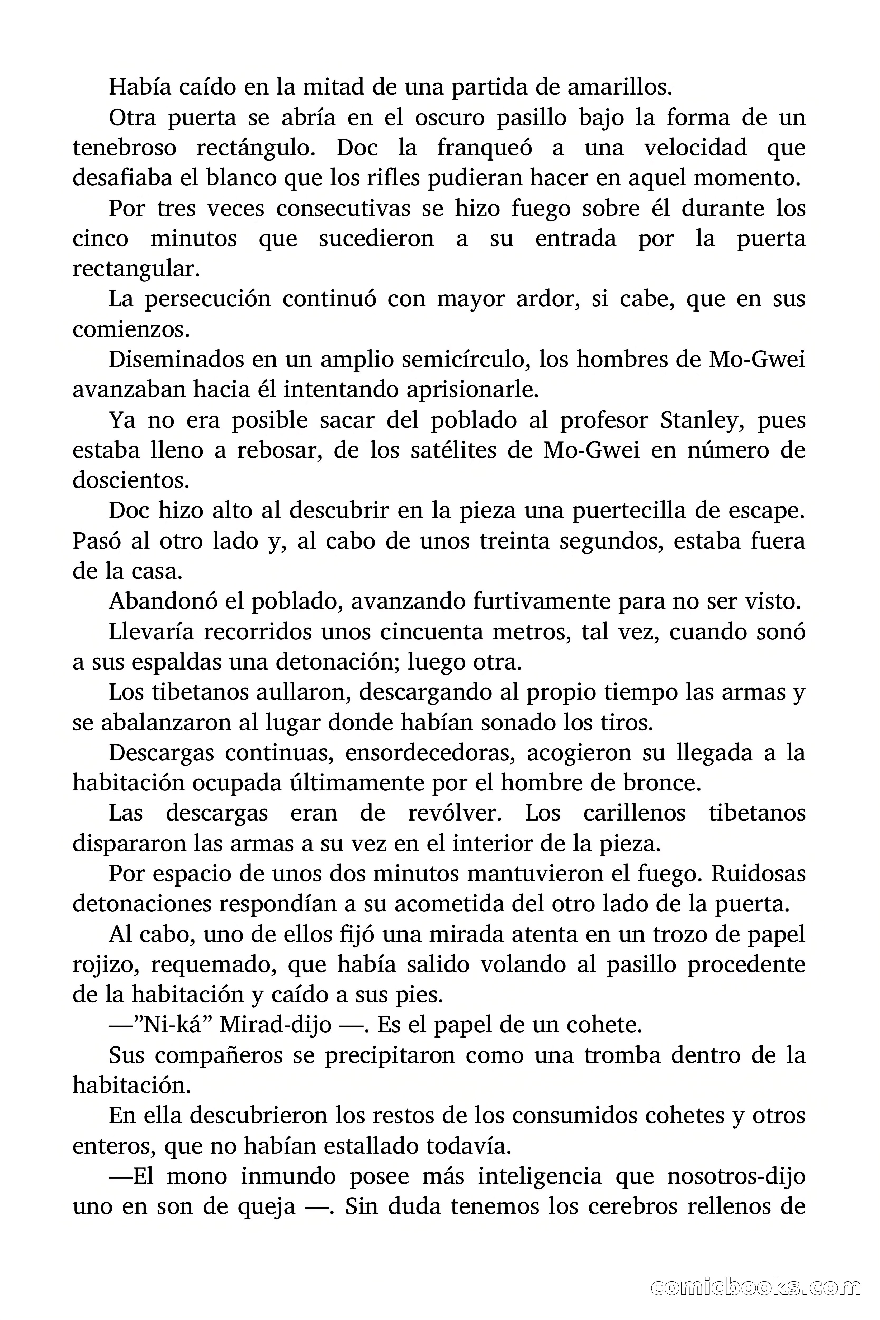 Doc Savage Magazine, 'Locura Azul' — page 122 of 175