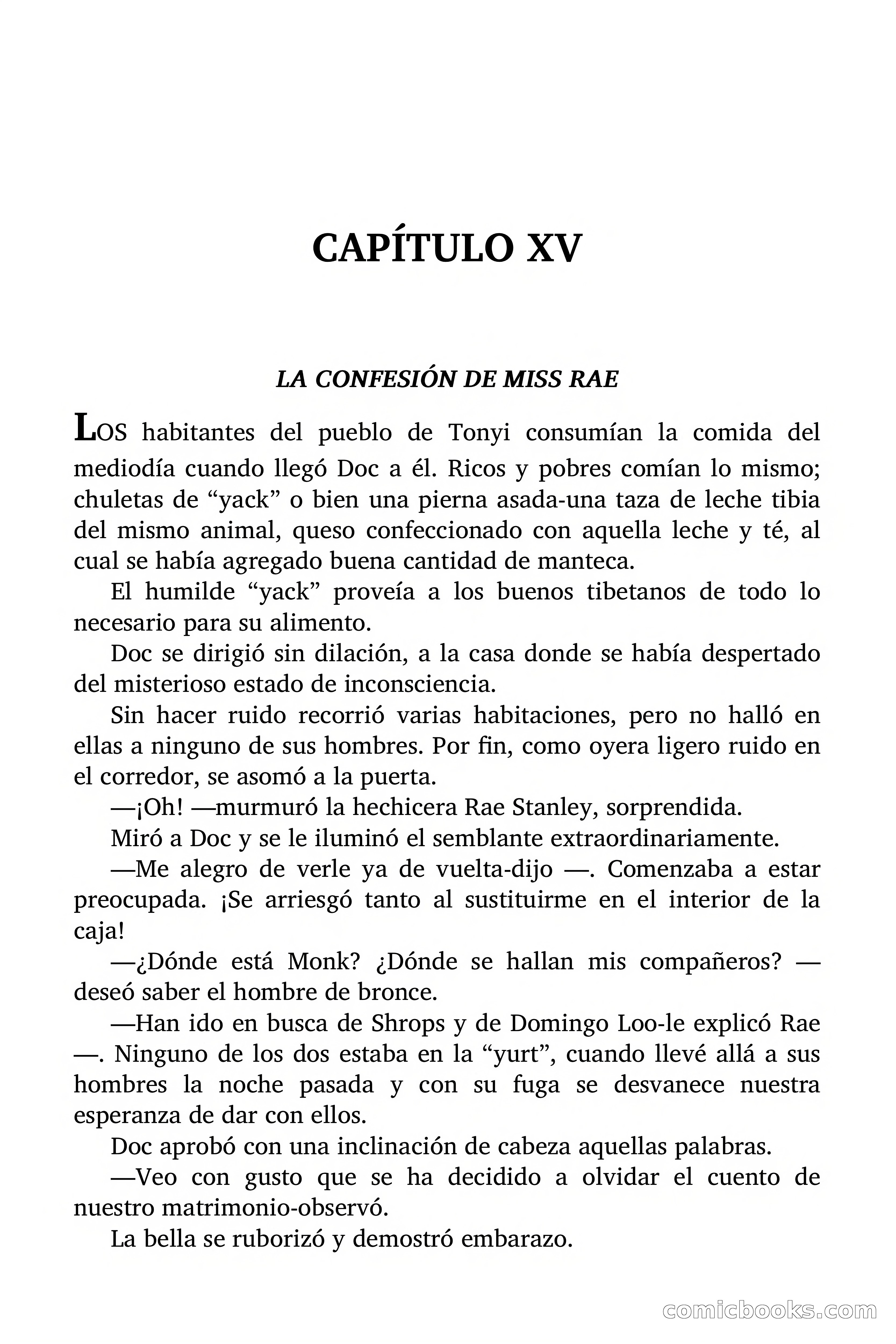 Doc Savage Magazine, 'Locura Azul' — page 124 of 175