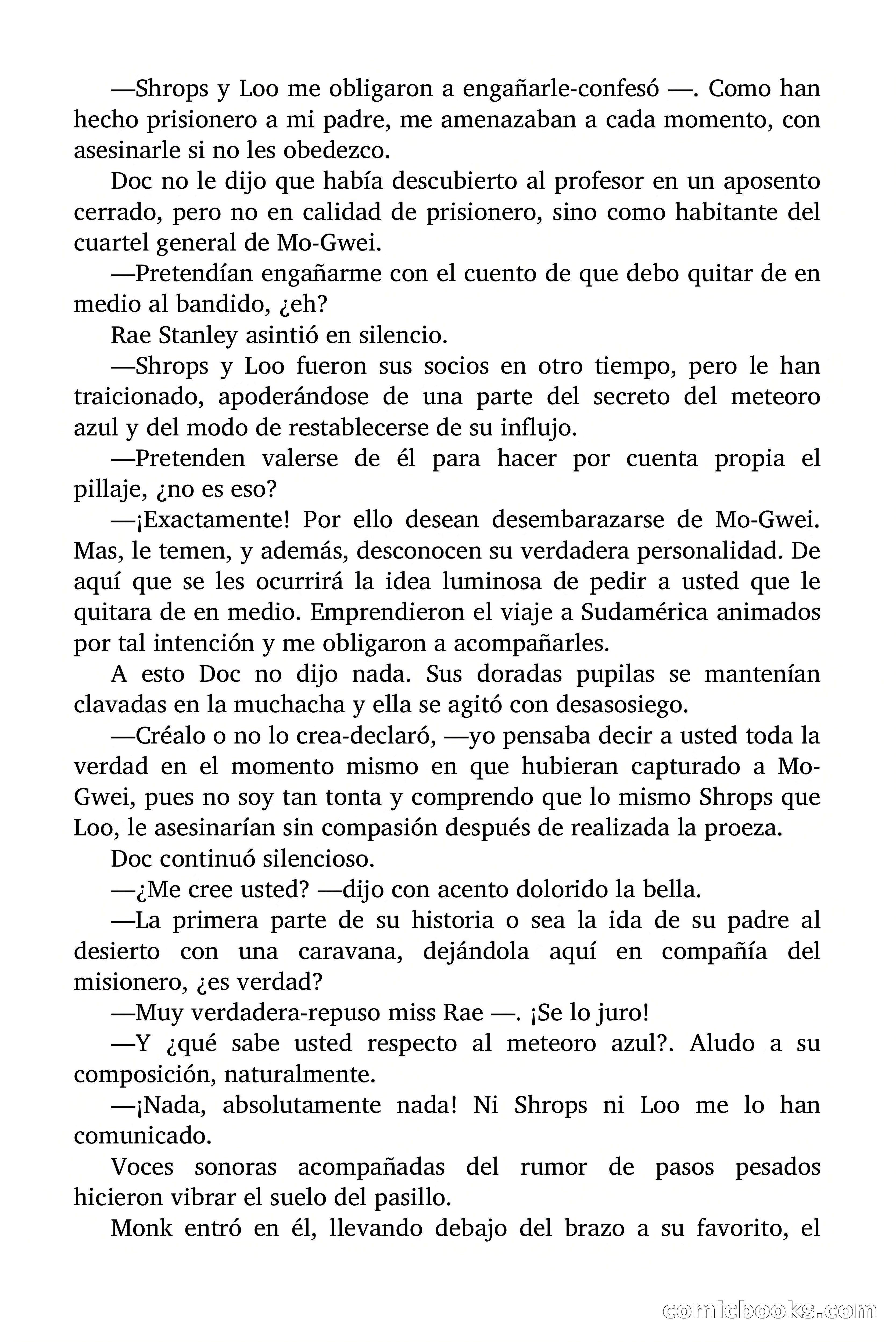 Doc Savage Magazine, 'Locura Azul' — page 125 of 175