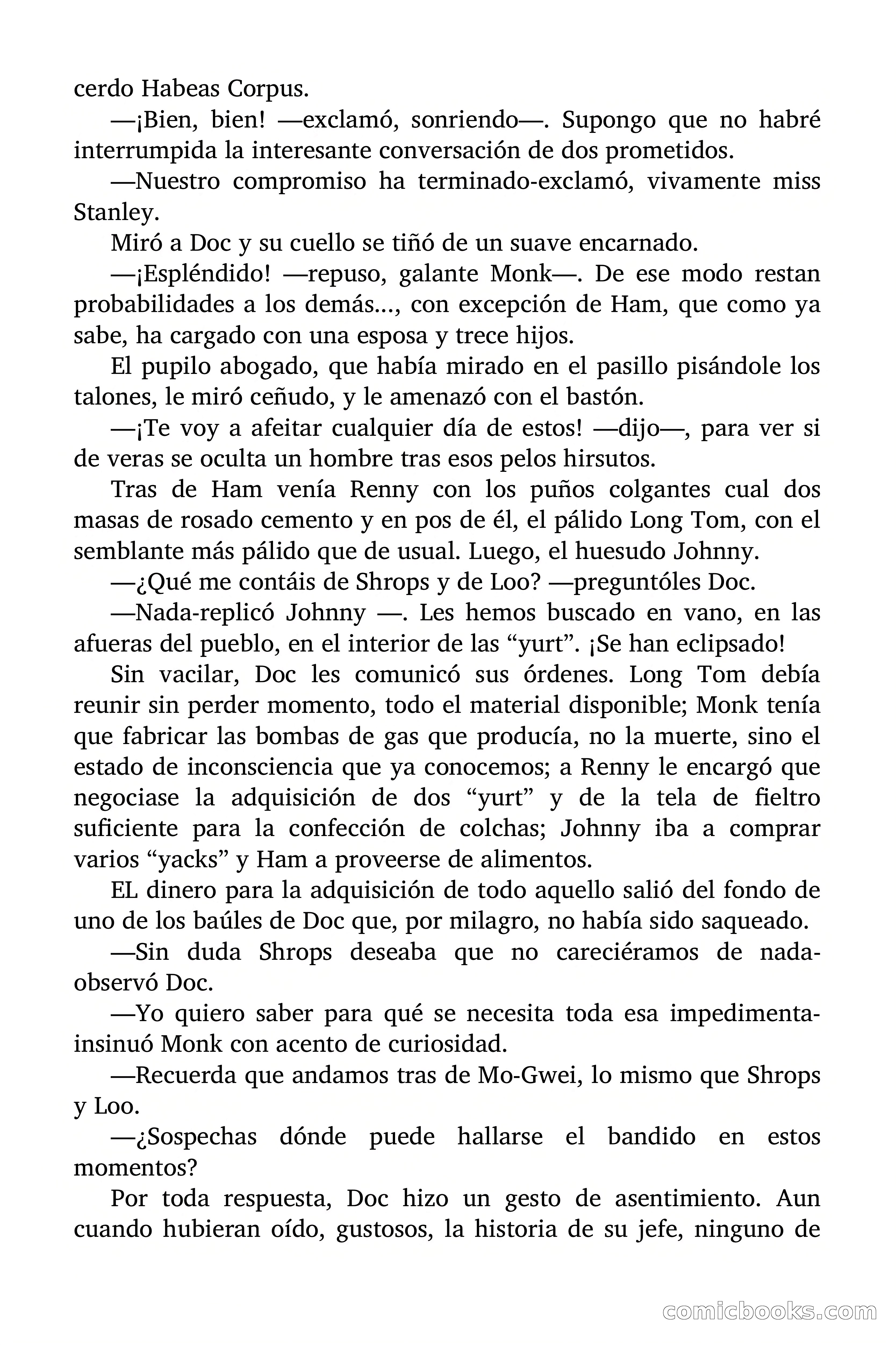 Doc Savage Magazine, 'Locura Azul' — page 126 of 175