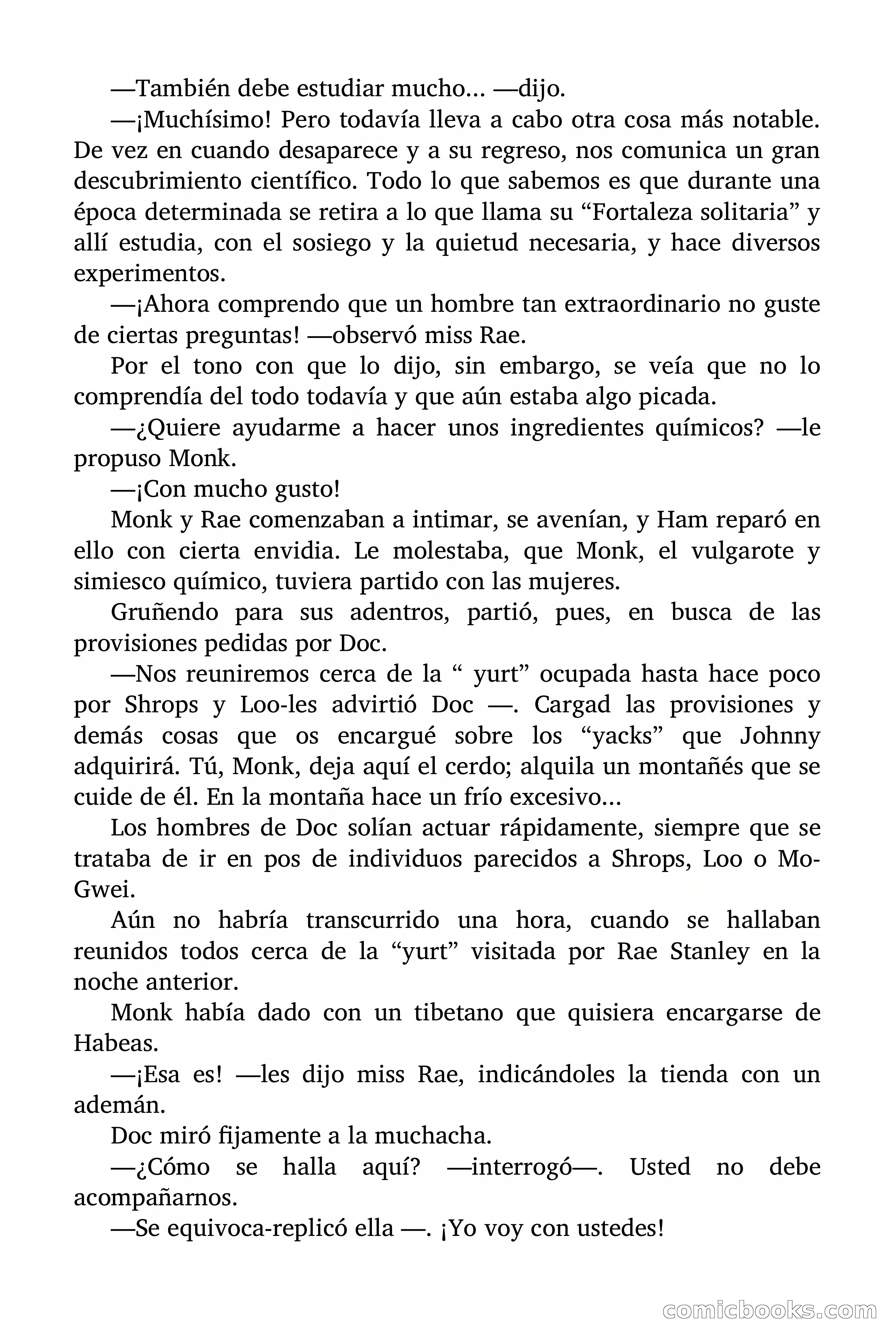 Doc Savage Magazine, 'Locura Azul' — page 128 of 175
