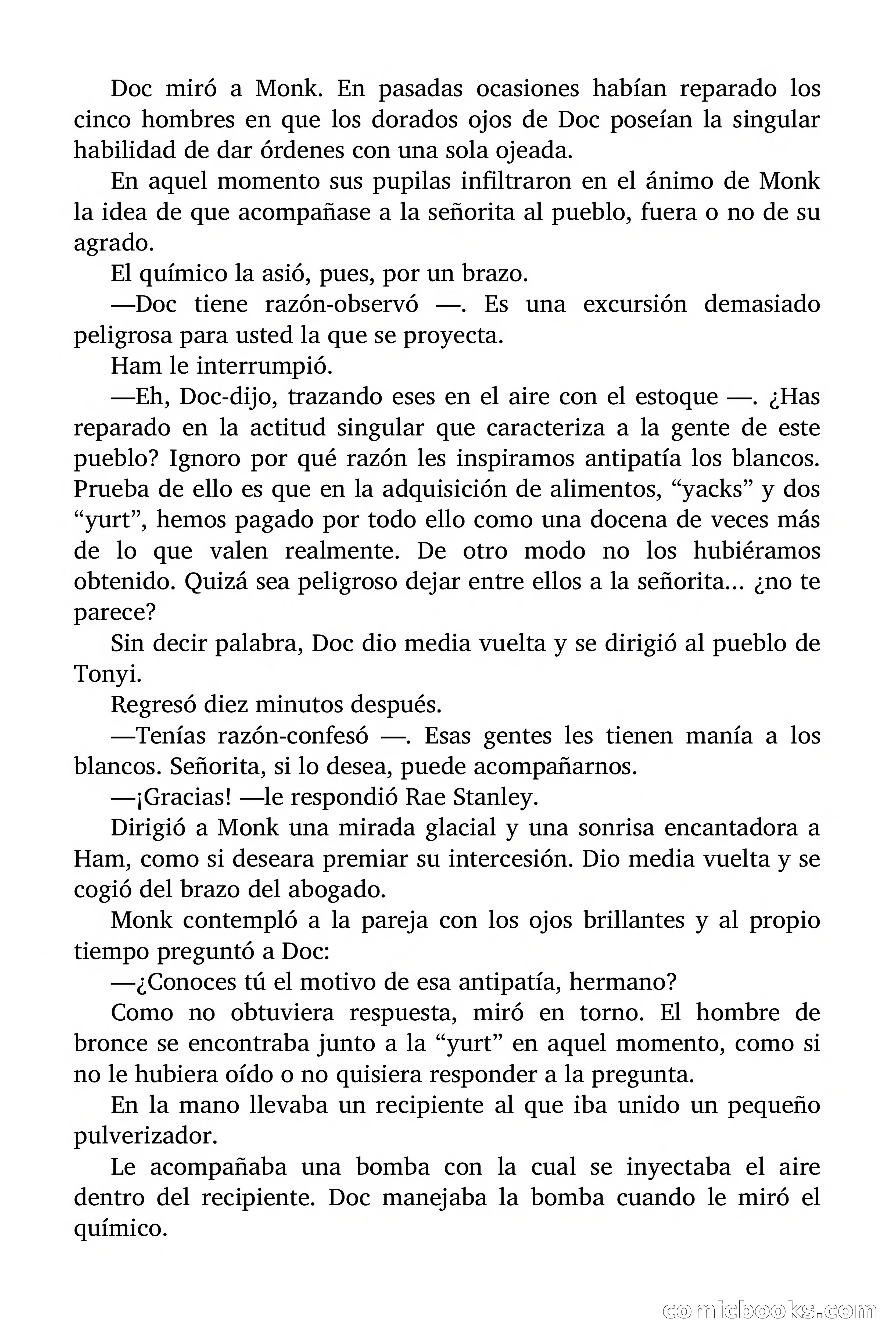Doc Savage Magazine, 'Locura Azul' — page 129 of 175