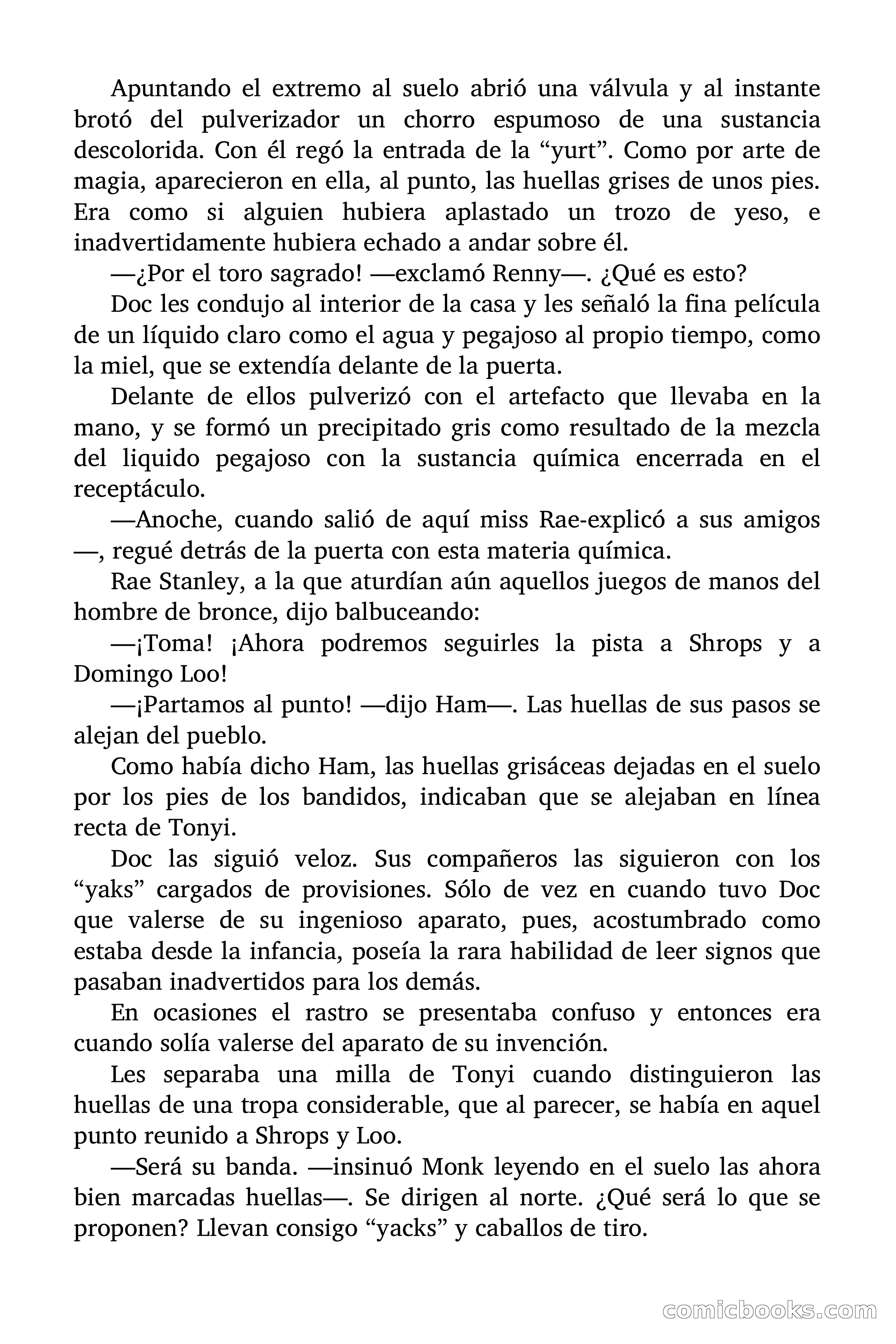 Doc Savage Magazine, 'Locura Azul' — page 130 of 175