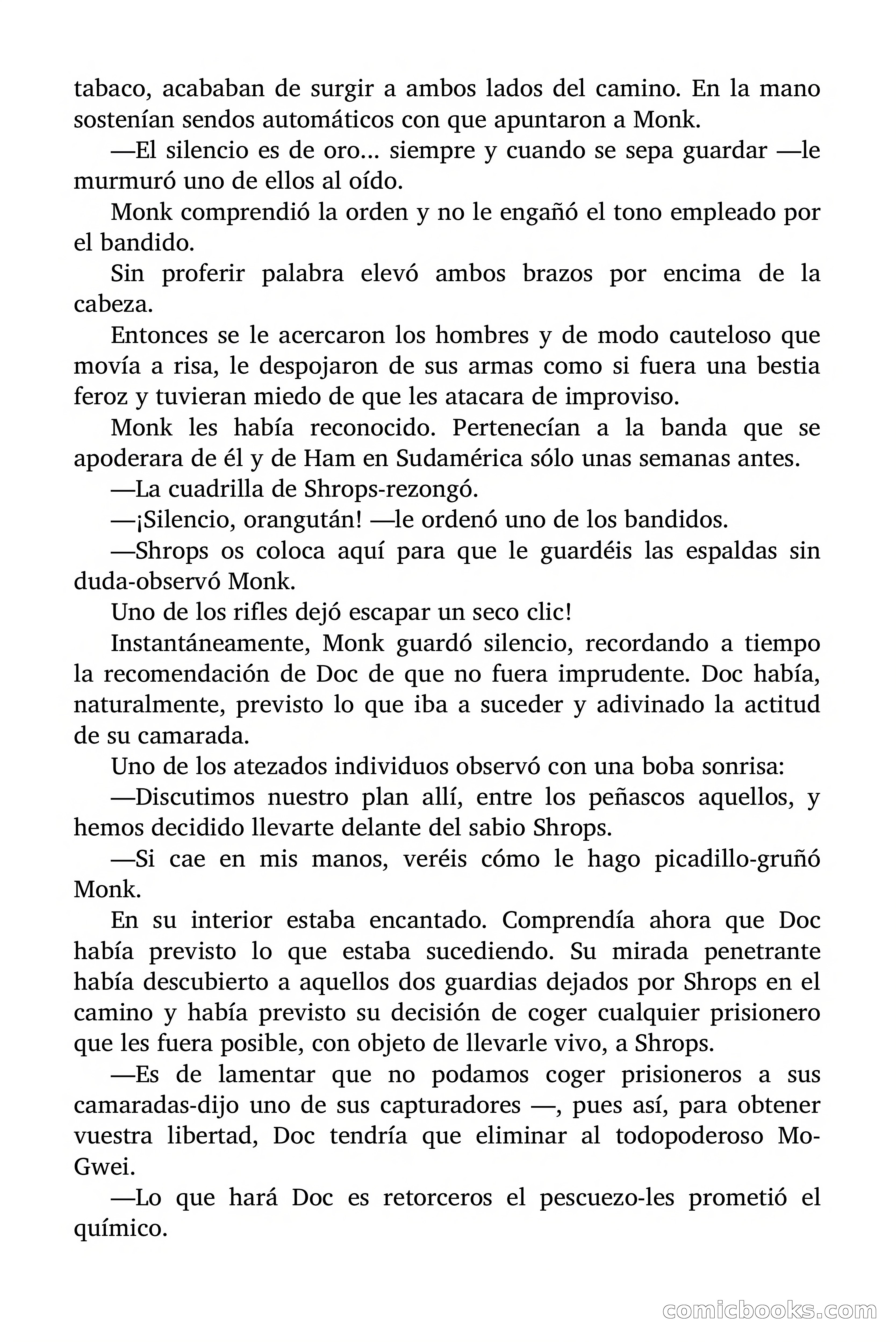 Doc Savage Magazine, 'Locura Azul' — page 135 of 175