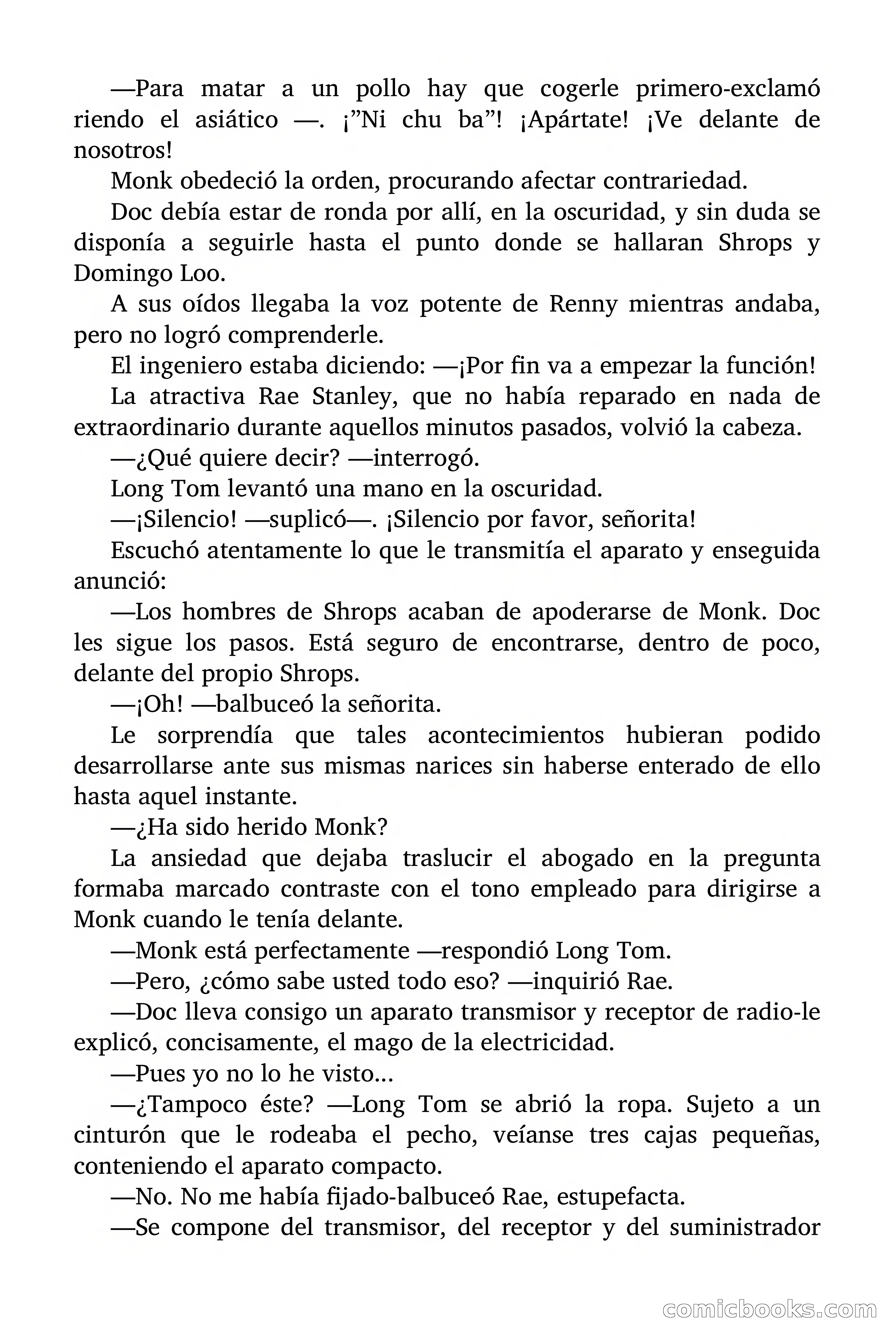 Doc Savage Magazine, 'Locura Azul' — page 136 of 175