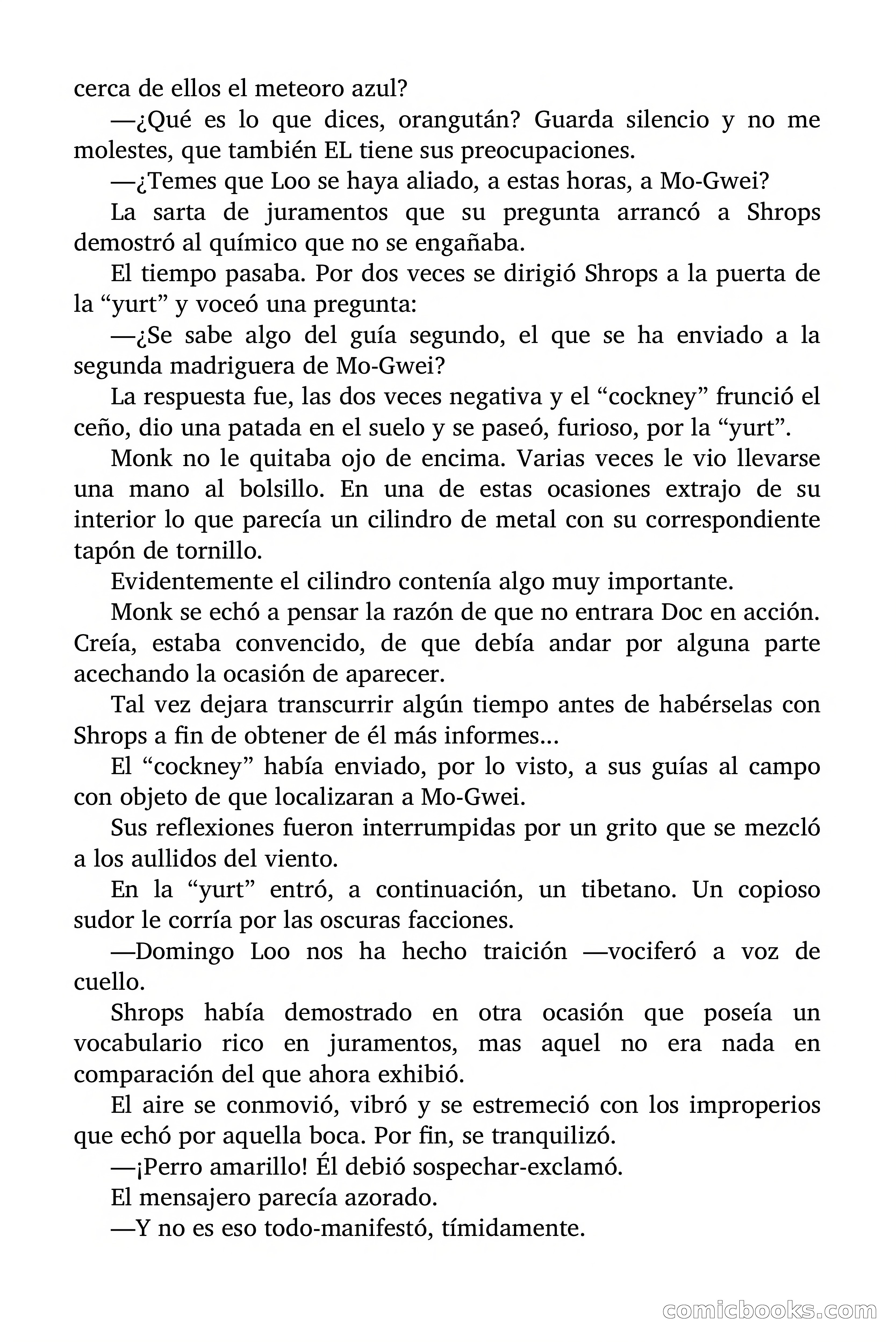 Doc Savage Magazine, 'Locura Azul' — page 143 of 175