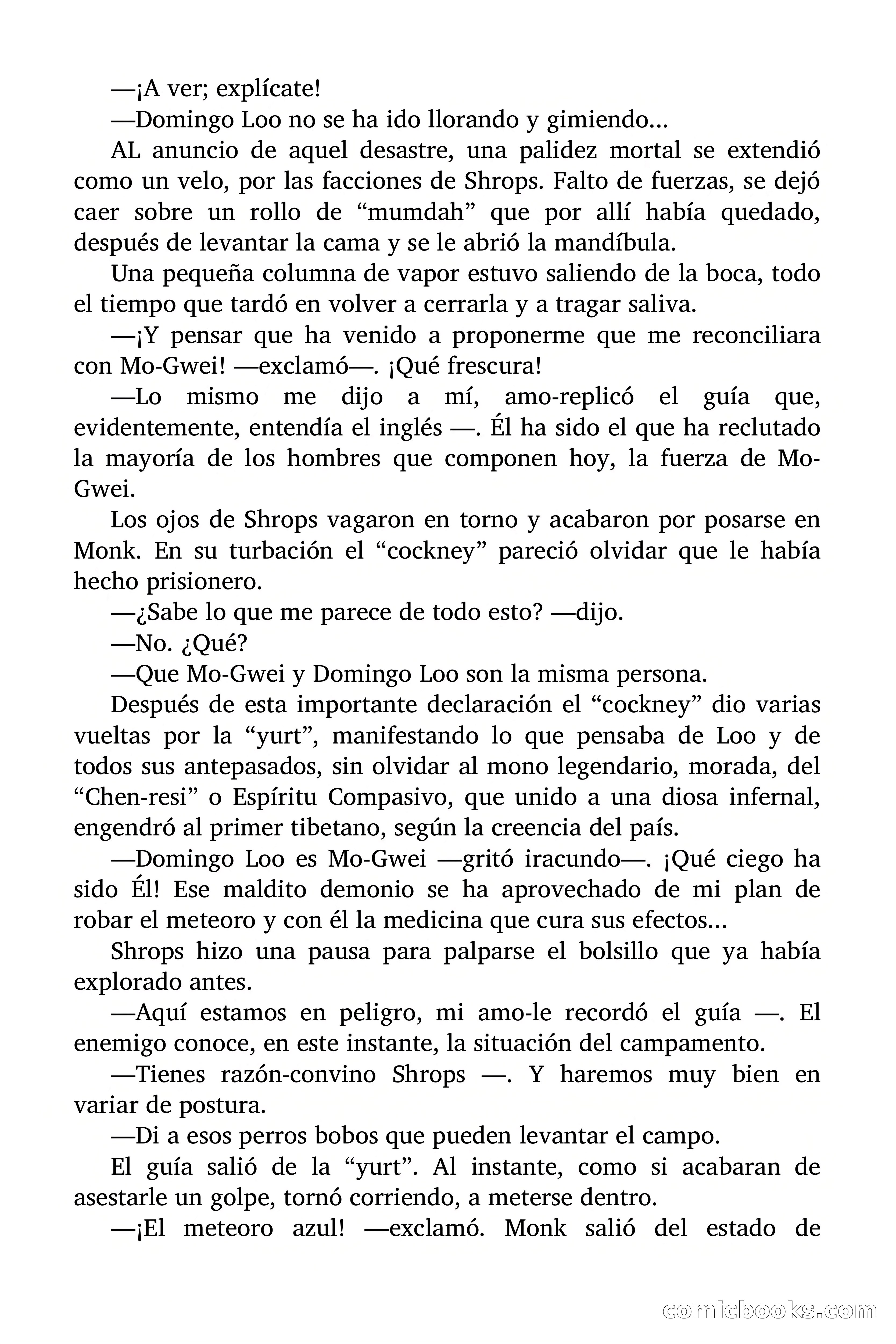Doc Savage Magazine, 'Locura Azul' — page 144 of 175