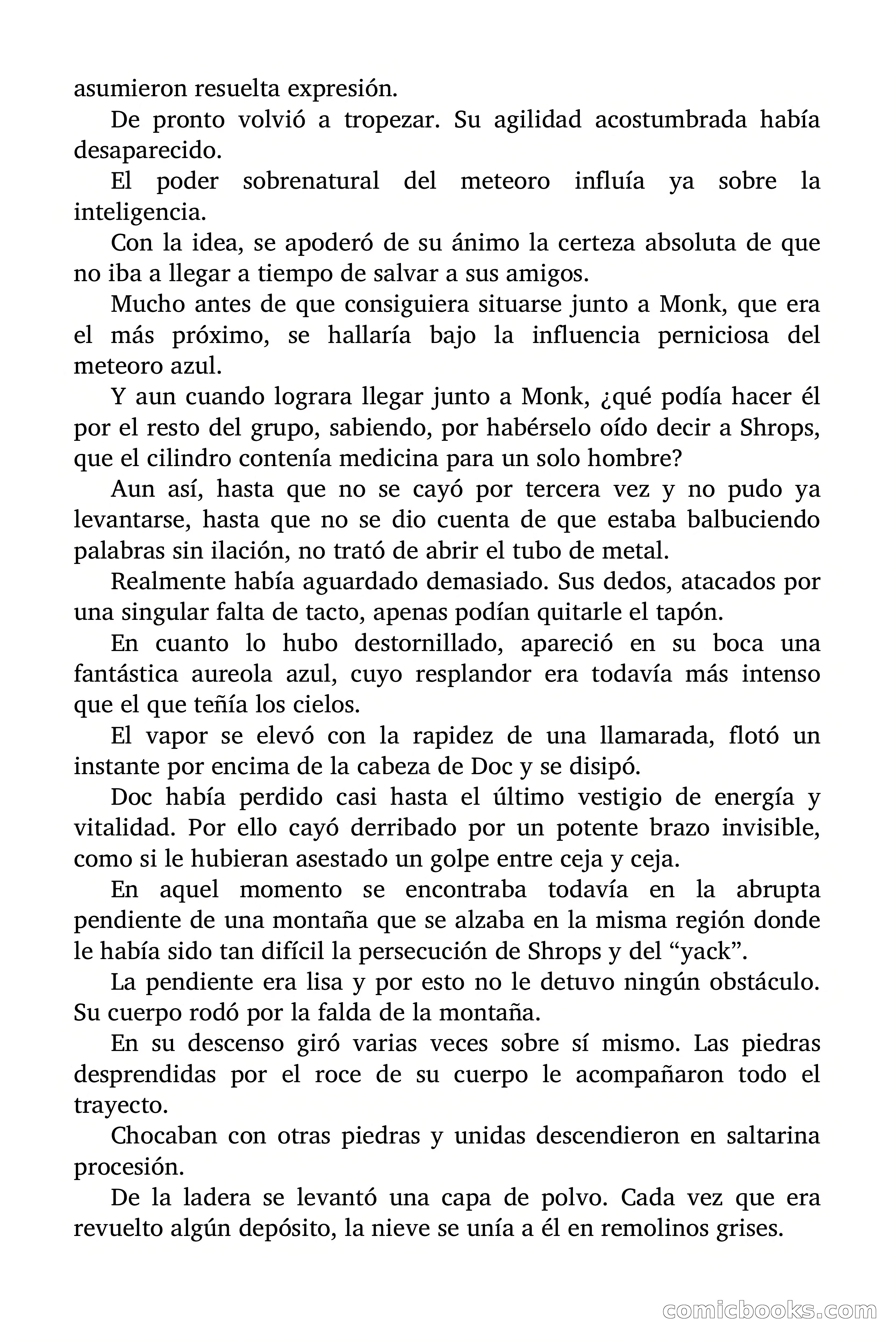 Doc Savage Magazine, 'Locura Azul' — page 148 of 175