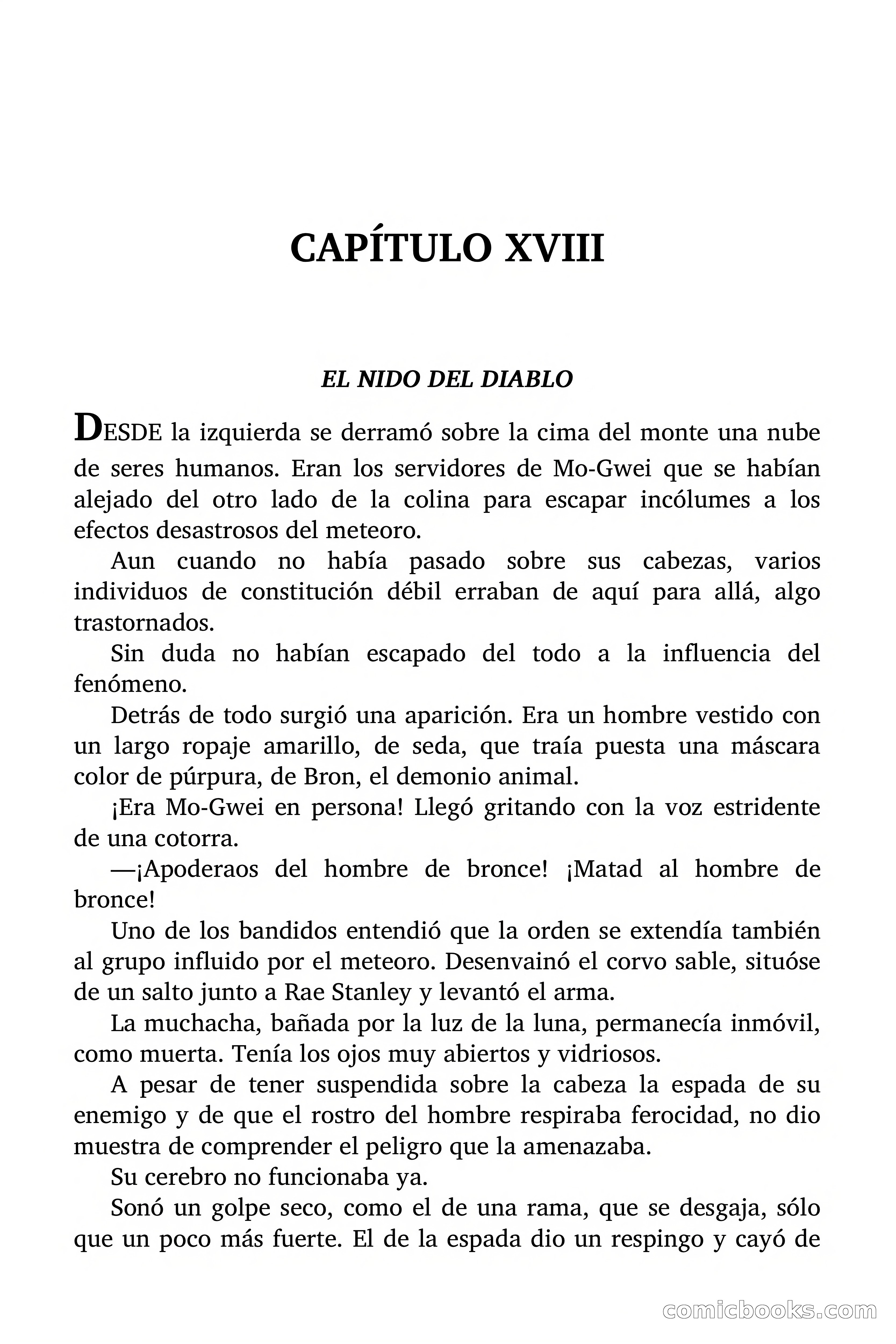 Doc Savage Magazine, 'Locura Azul' — page 150 of 175
