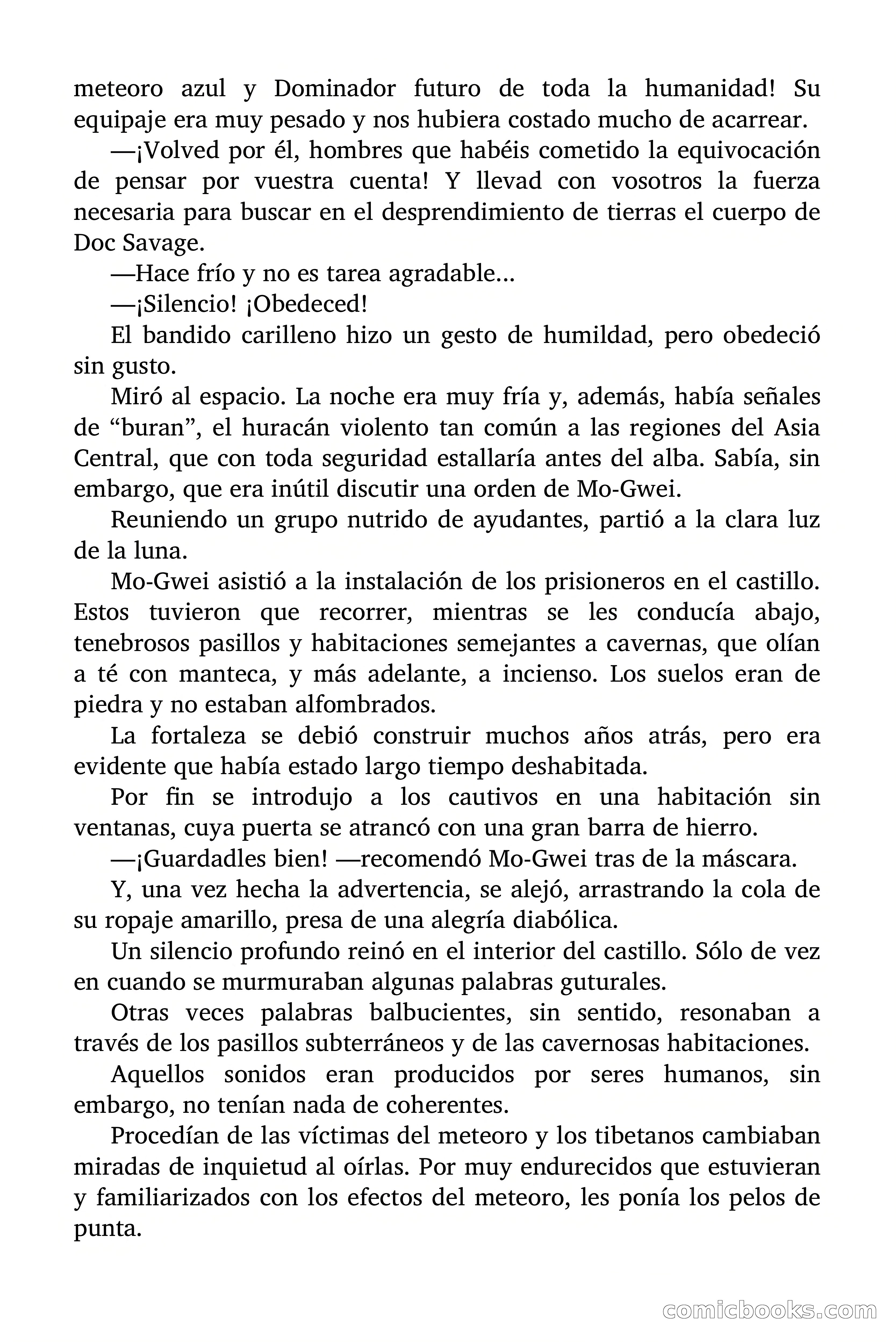 Doc Savage Magazine, 'Locura Azul' — page 153 of 175