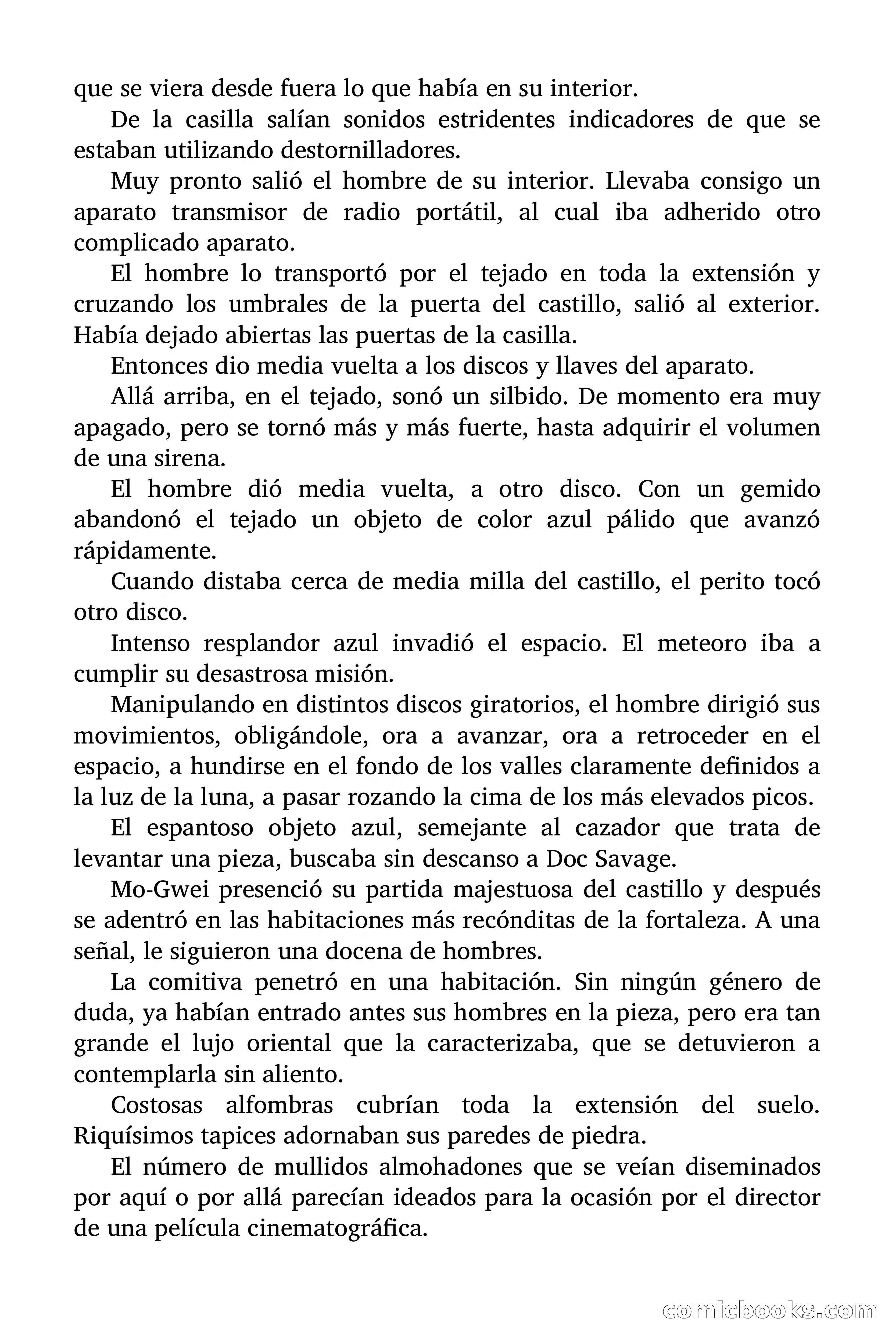 Doc Savage Magazine, 'Locura Azul' — page 157 of 175