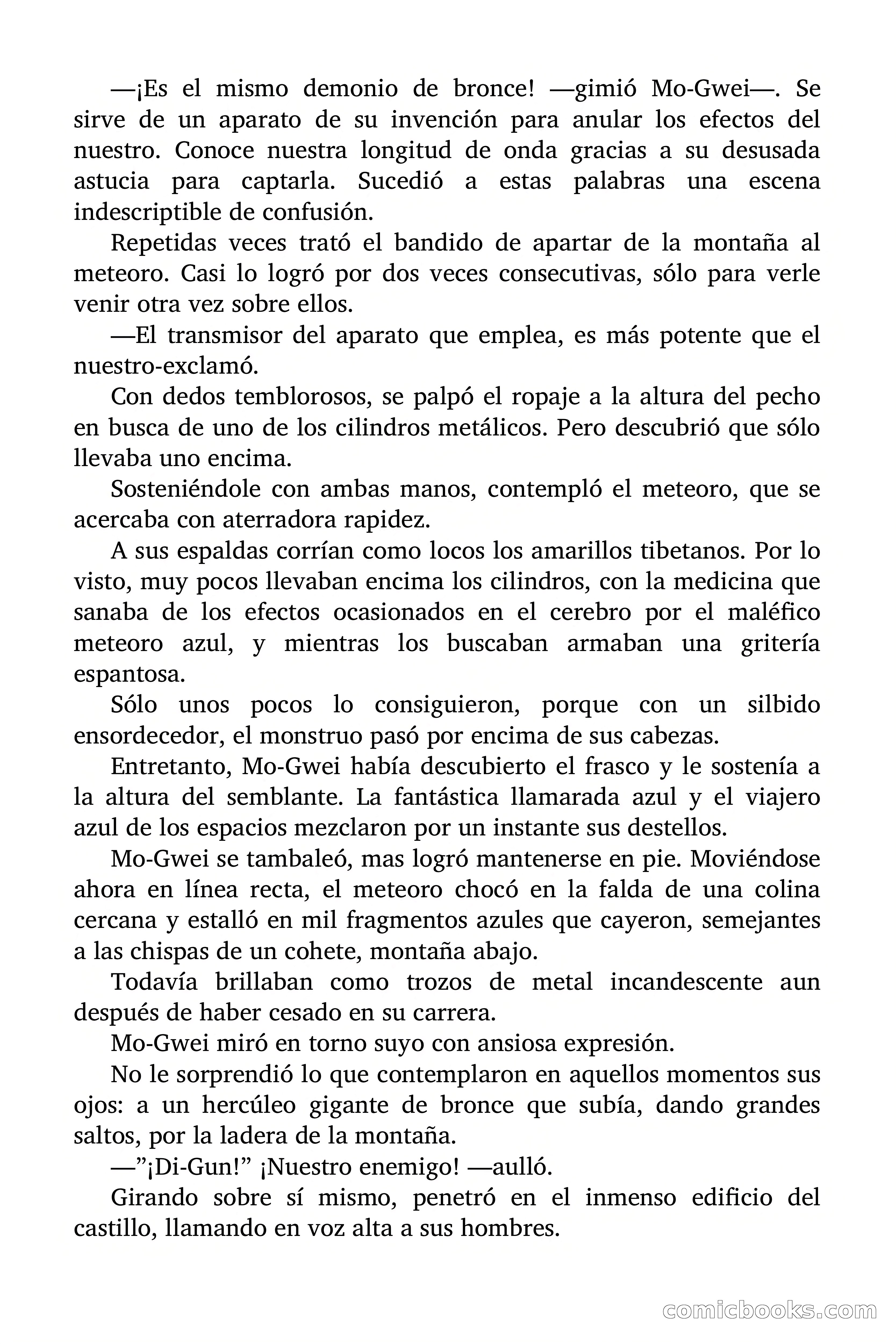 Doc Savage Magazine, 'Locura Azul' — page 160 of 175