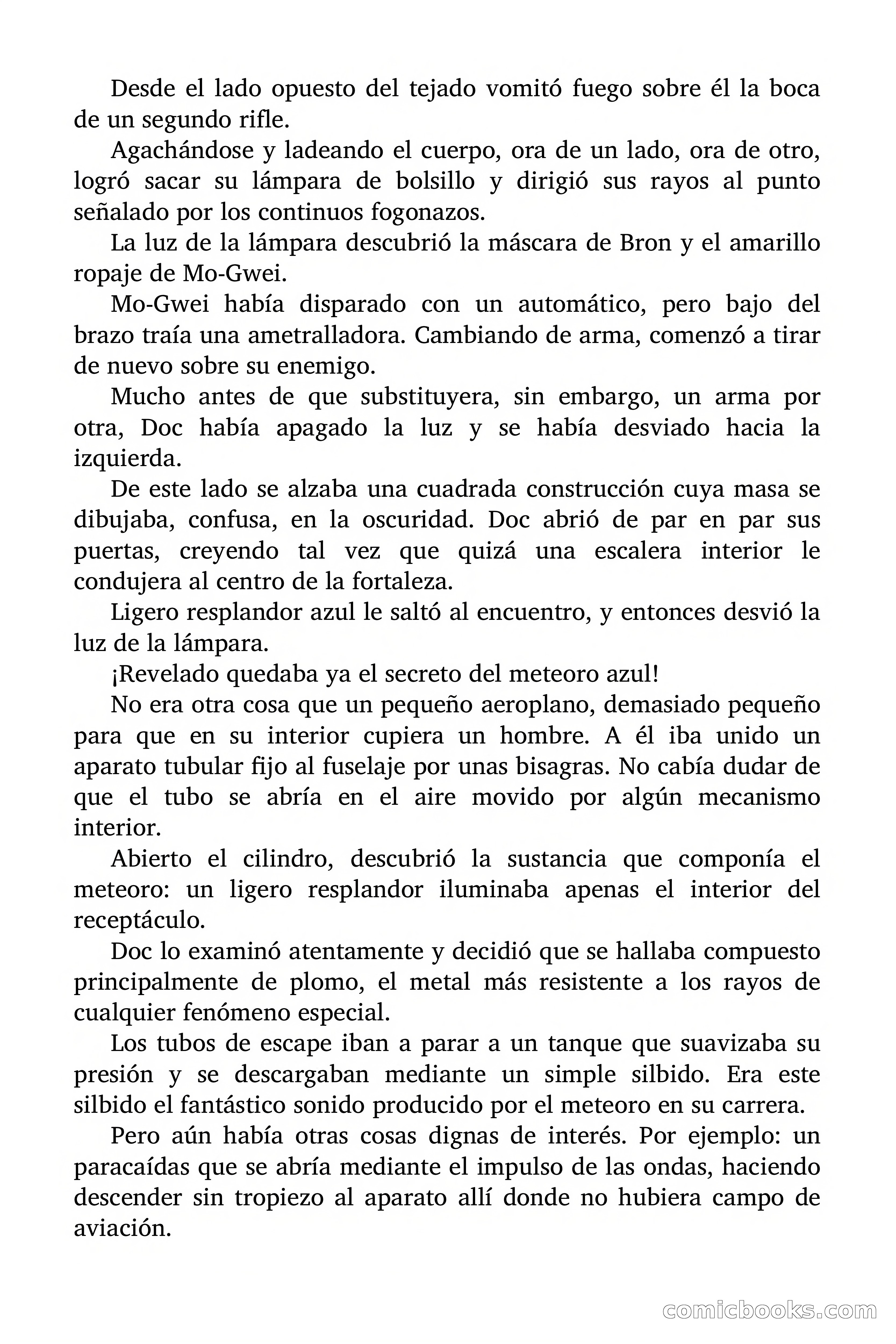 Doc Savage Magazine, 'Locura Azul' — page 163 of 175
