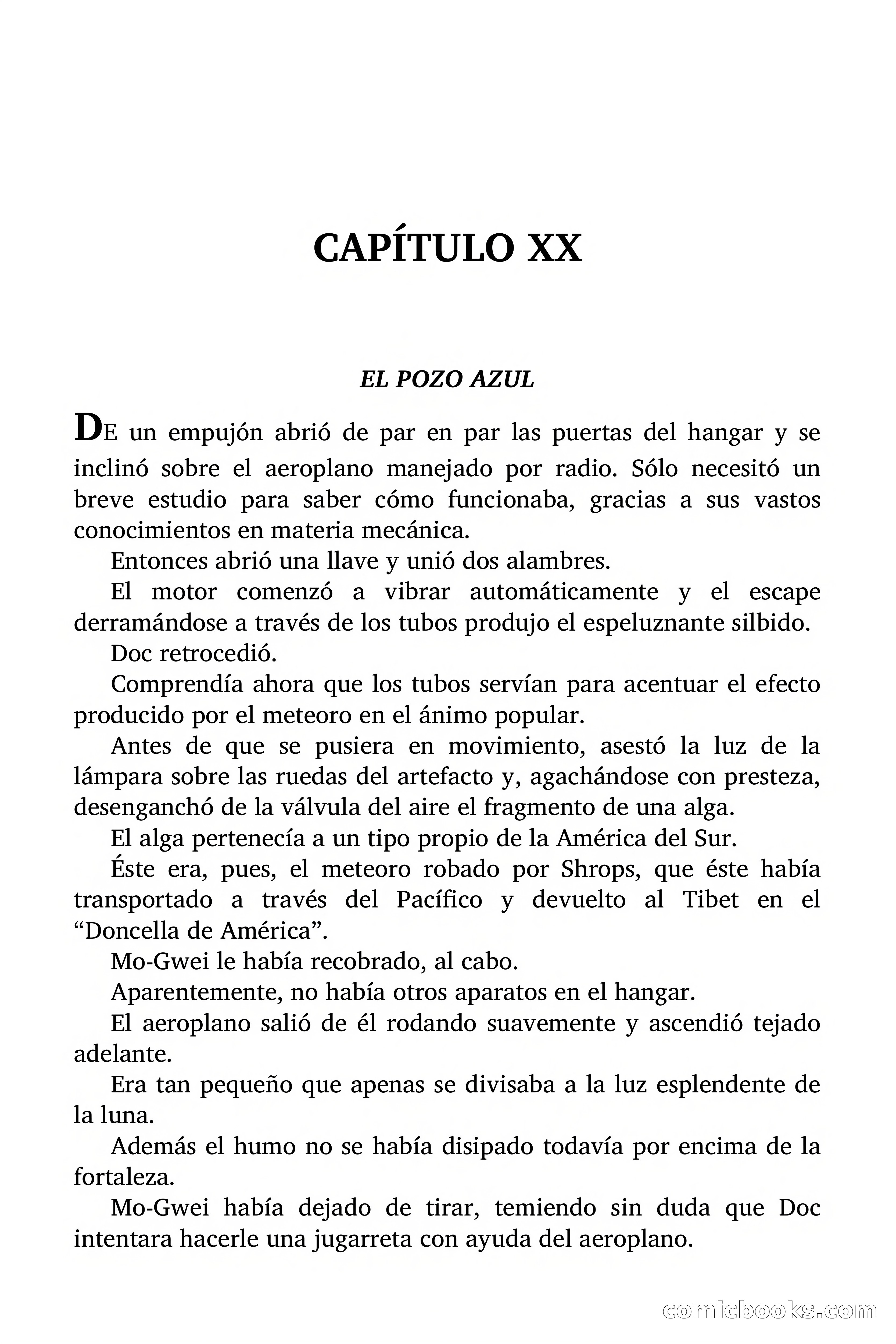 Doc Savage Magazine, 'Locura Azul' — page 165 of 175