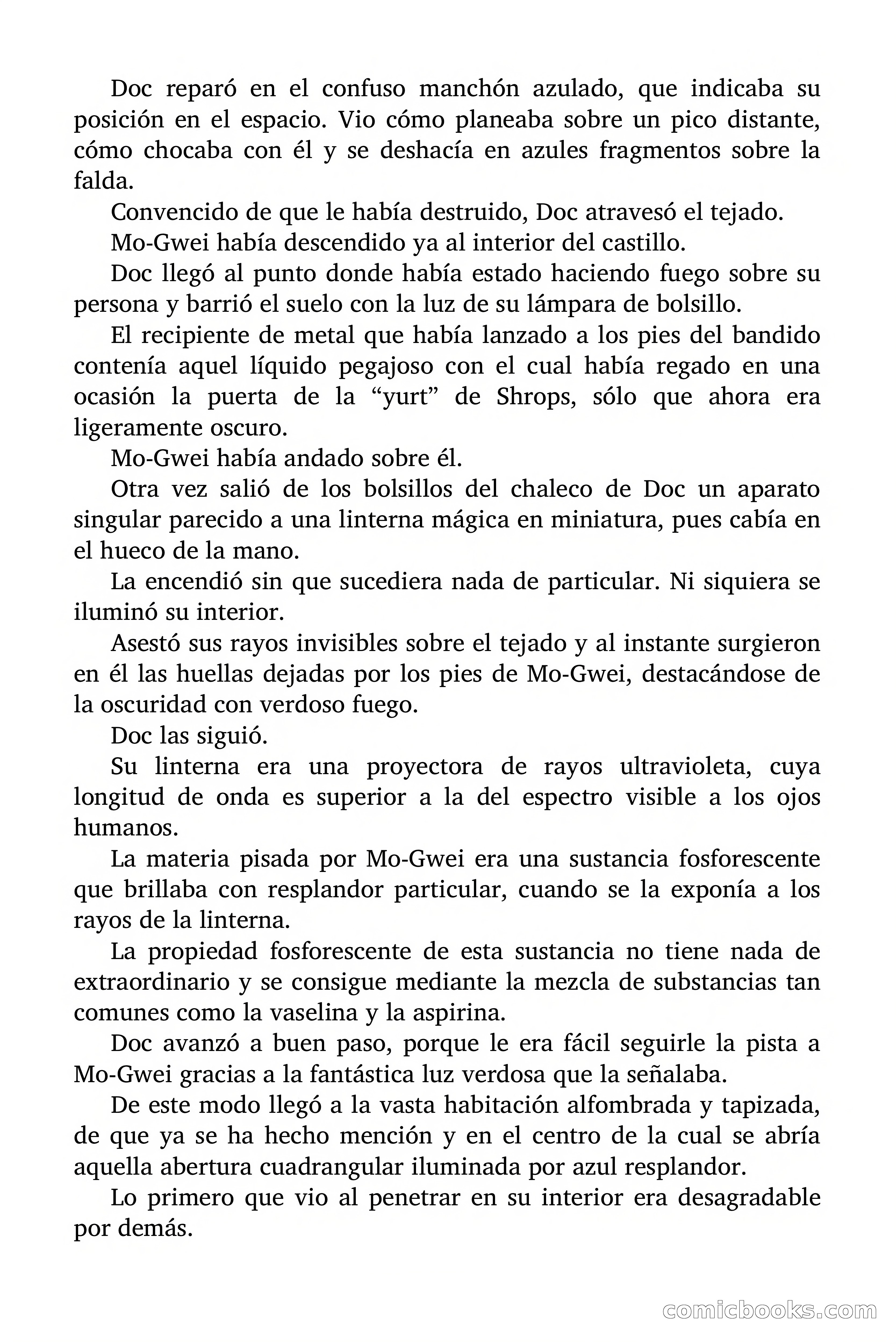 Doc Savage Magazine, 'Locura Azul' — page 166 of 175