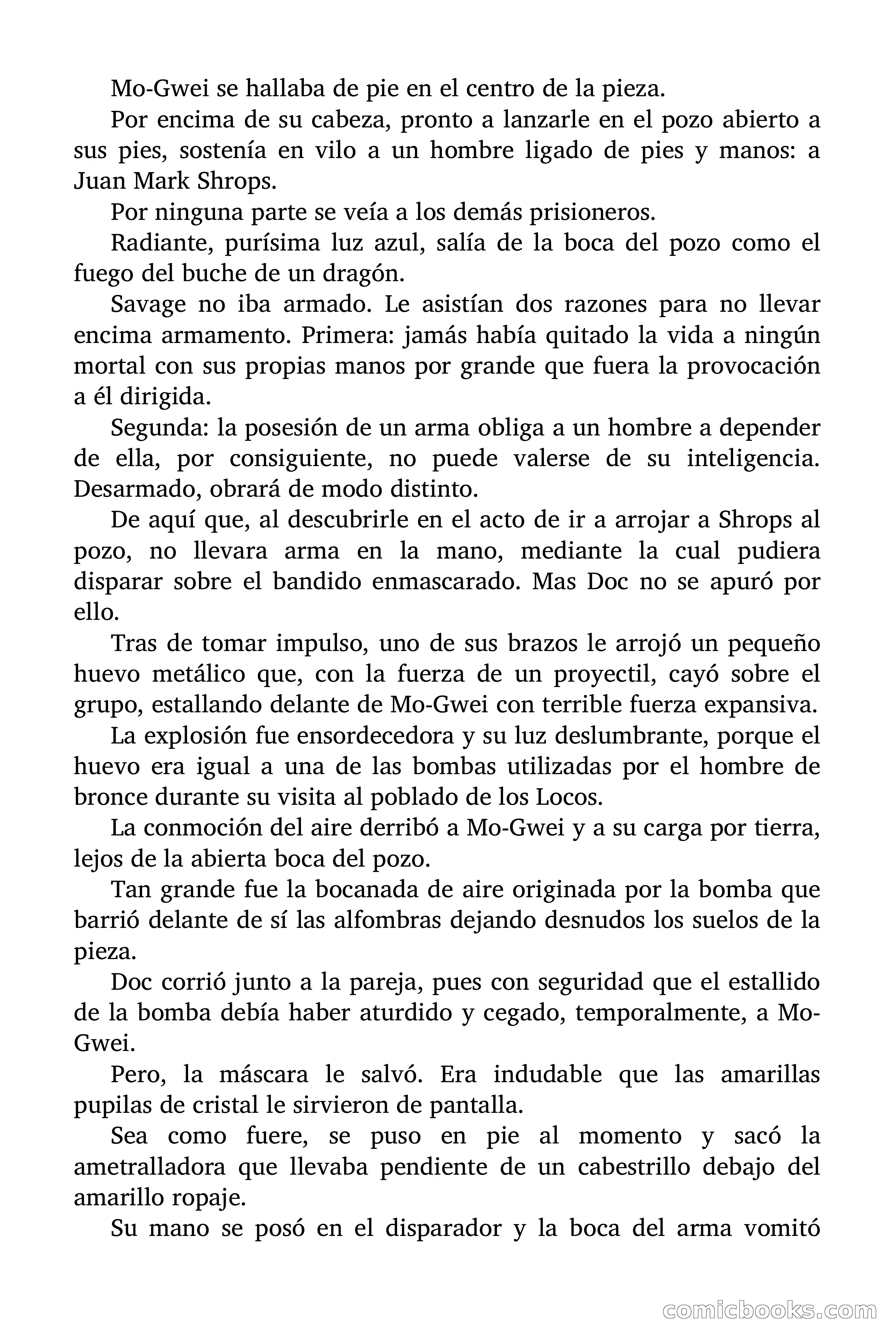 Doc Savage Magazine, 'Locura Azul' — page 167 of 175