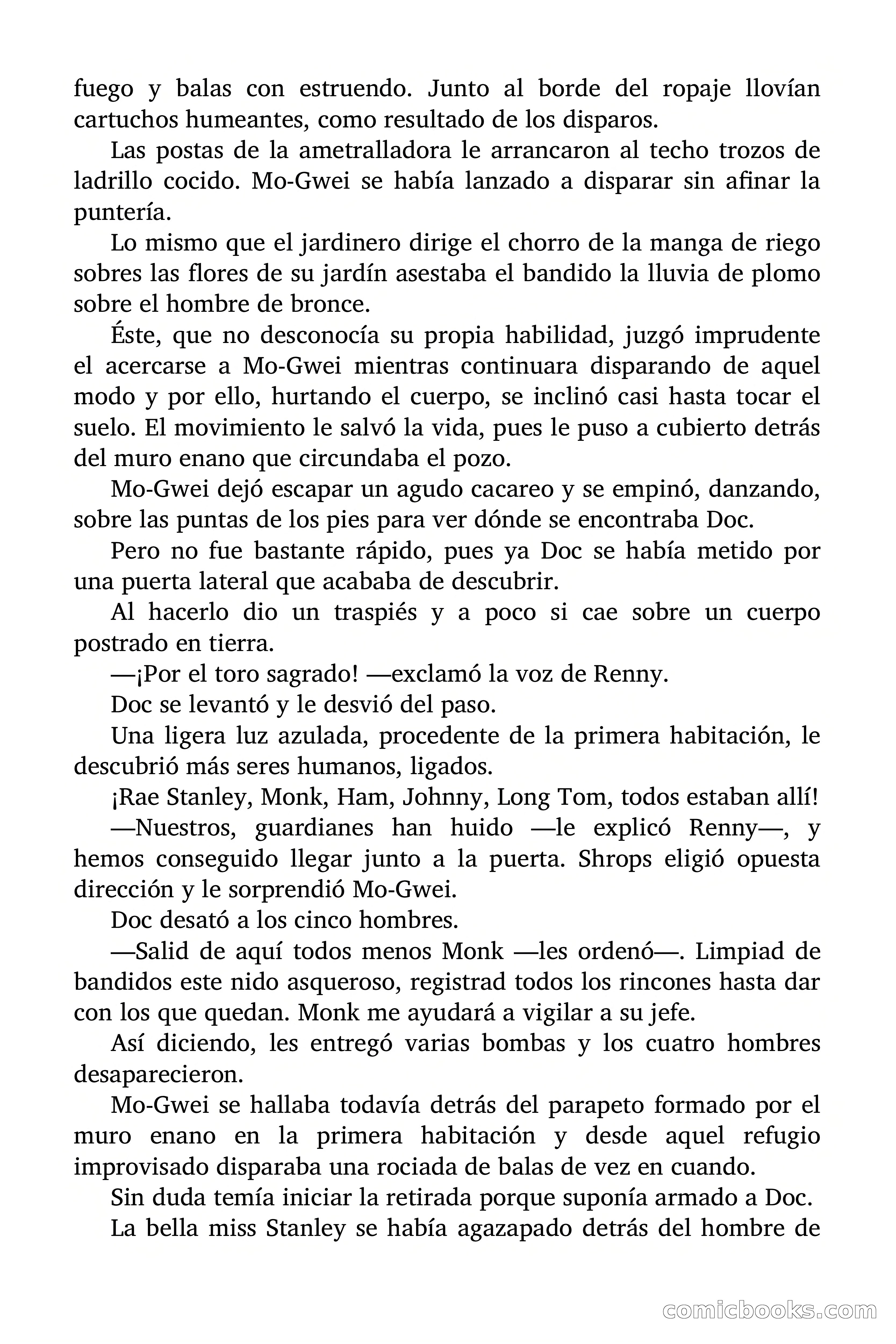 Doc Savage Magazine, 'Locura Azul' — page 168 of 175