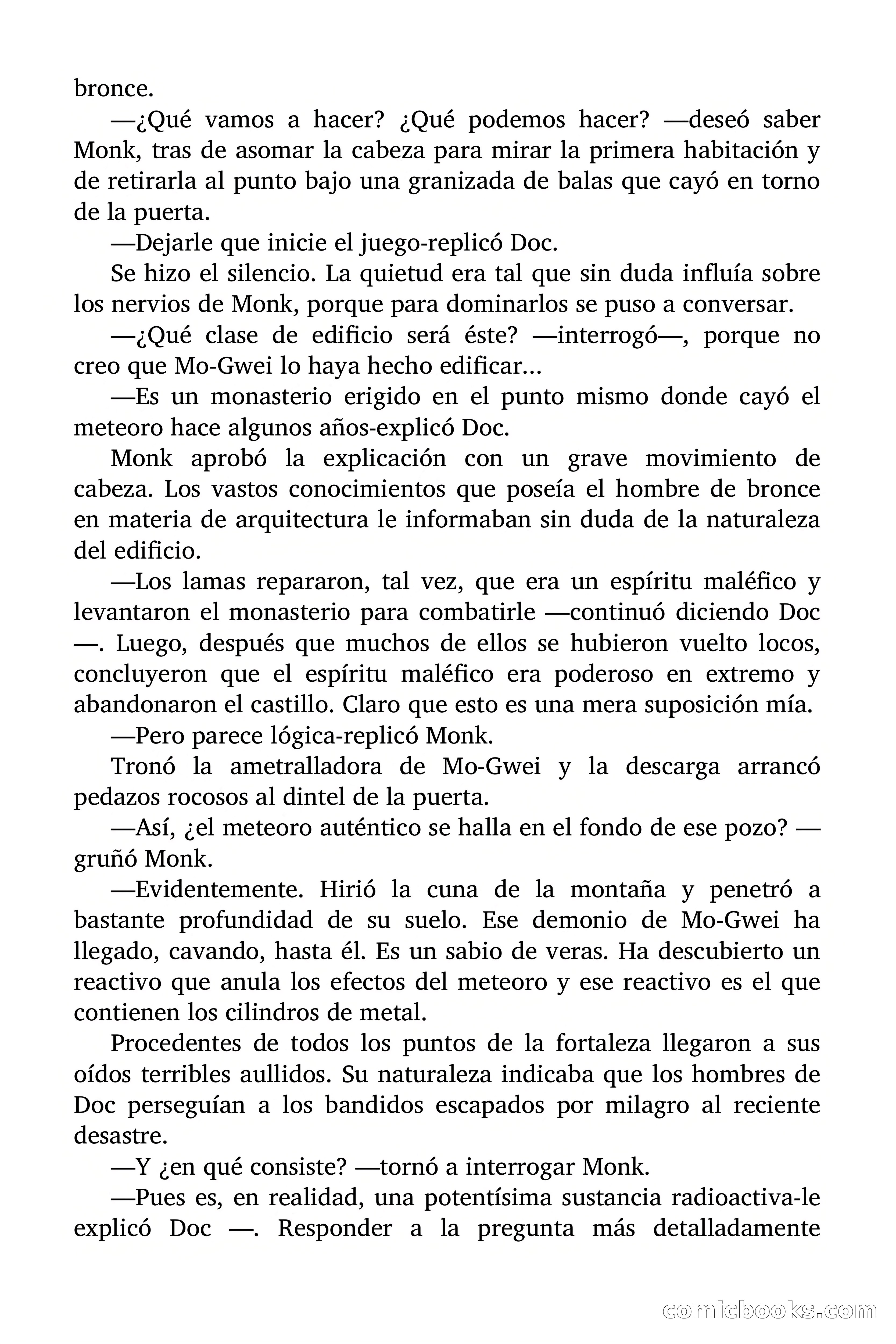 Doc Savage Magazine, 'Locura Azul' — page 169 of 175